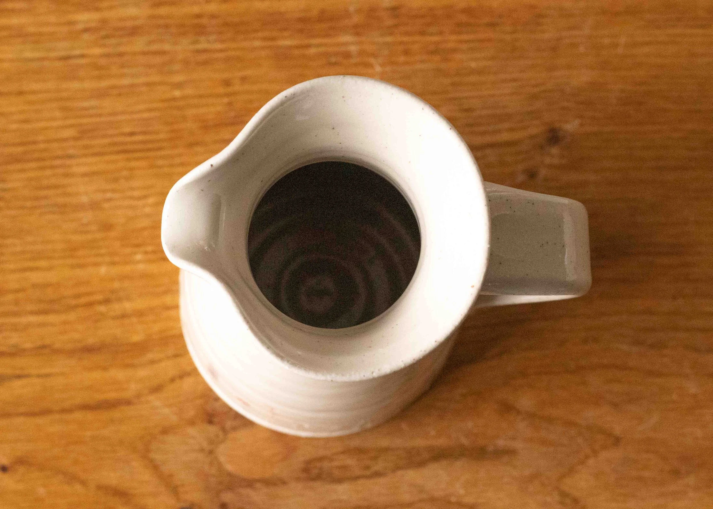 Medium White Jug with Midsummer Flower Design, view 5.jpg