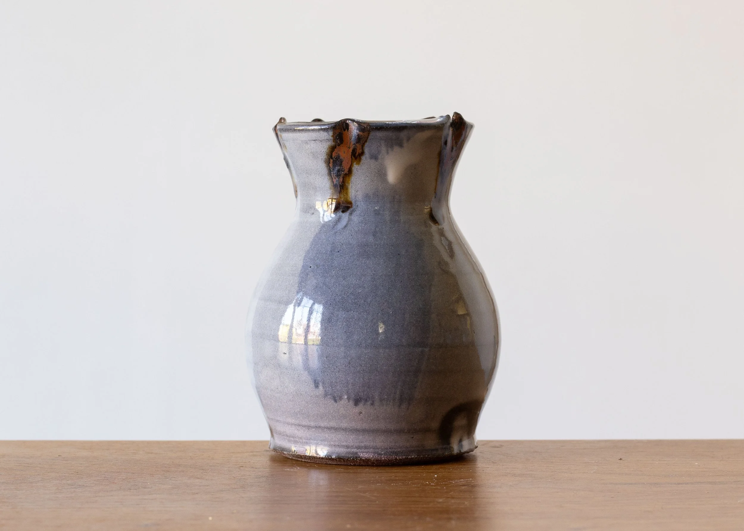 Bud Vase with Blue Brush Marks, view 3.jpg