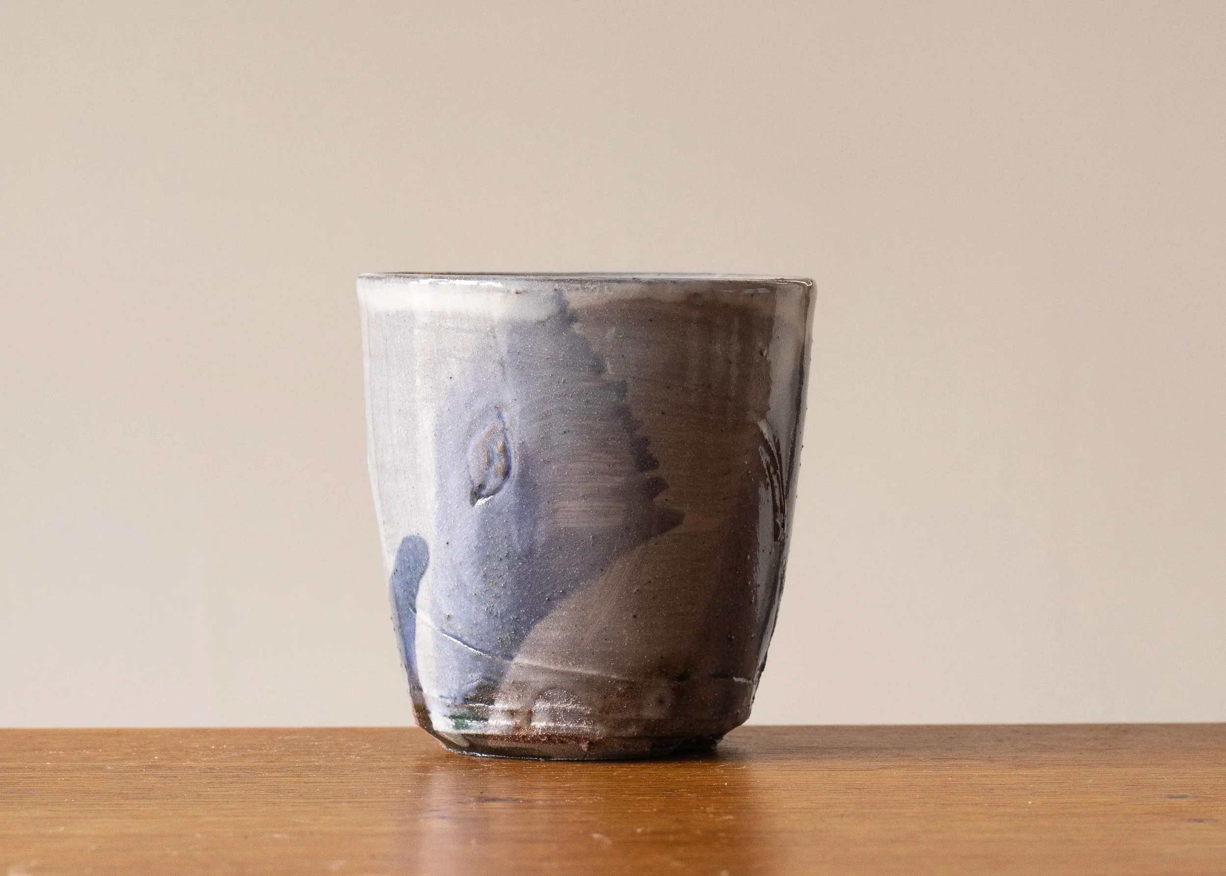 Small Beaker with Indigo Decoration, view 2.jpg