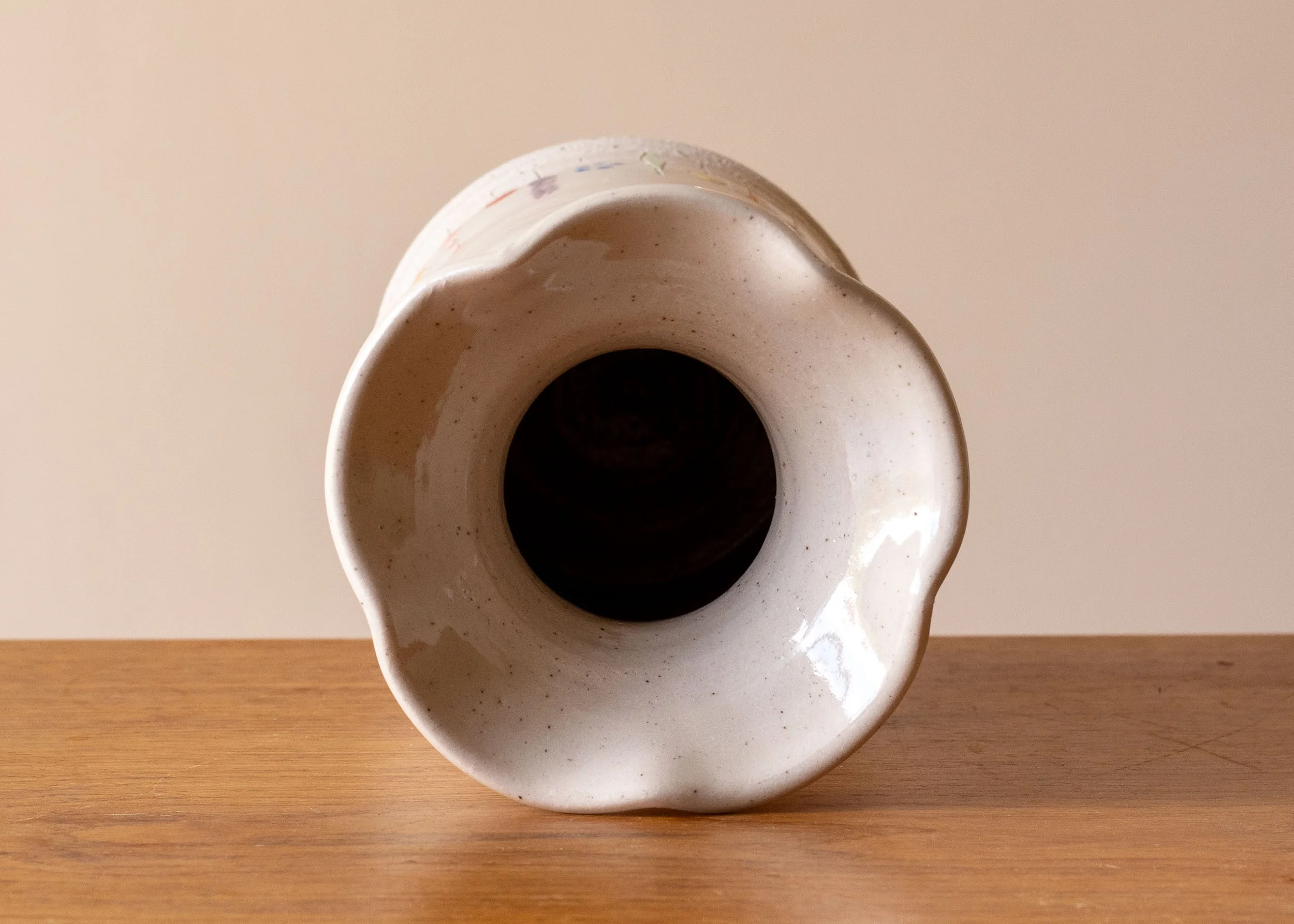 Midsummer Flowers vase with flared rim, view 5.jpg