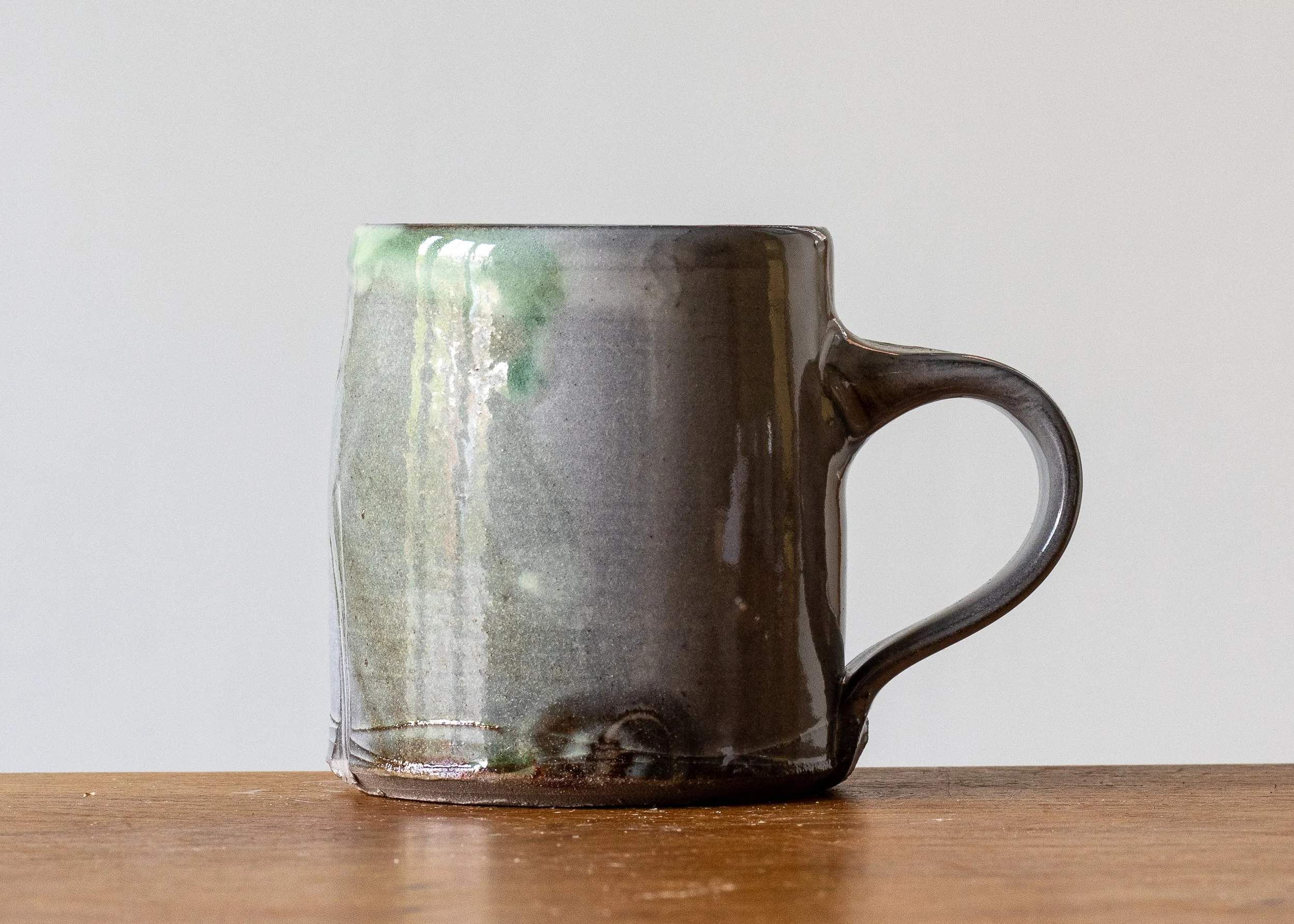 1.23 Green Handmade Stoneware Pottery Mug_.jpg