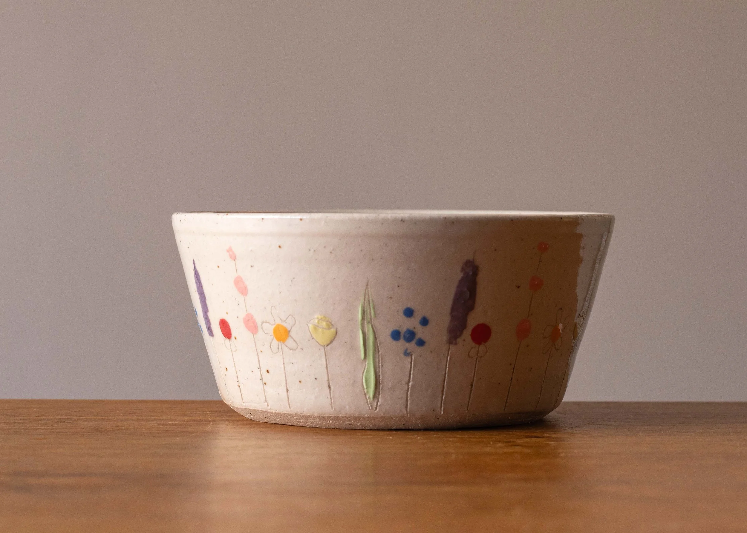 Midsummer Flowers Cereal Bowl, view 4.jpg