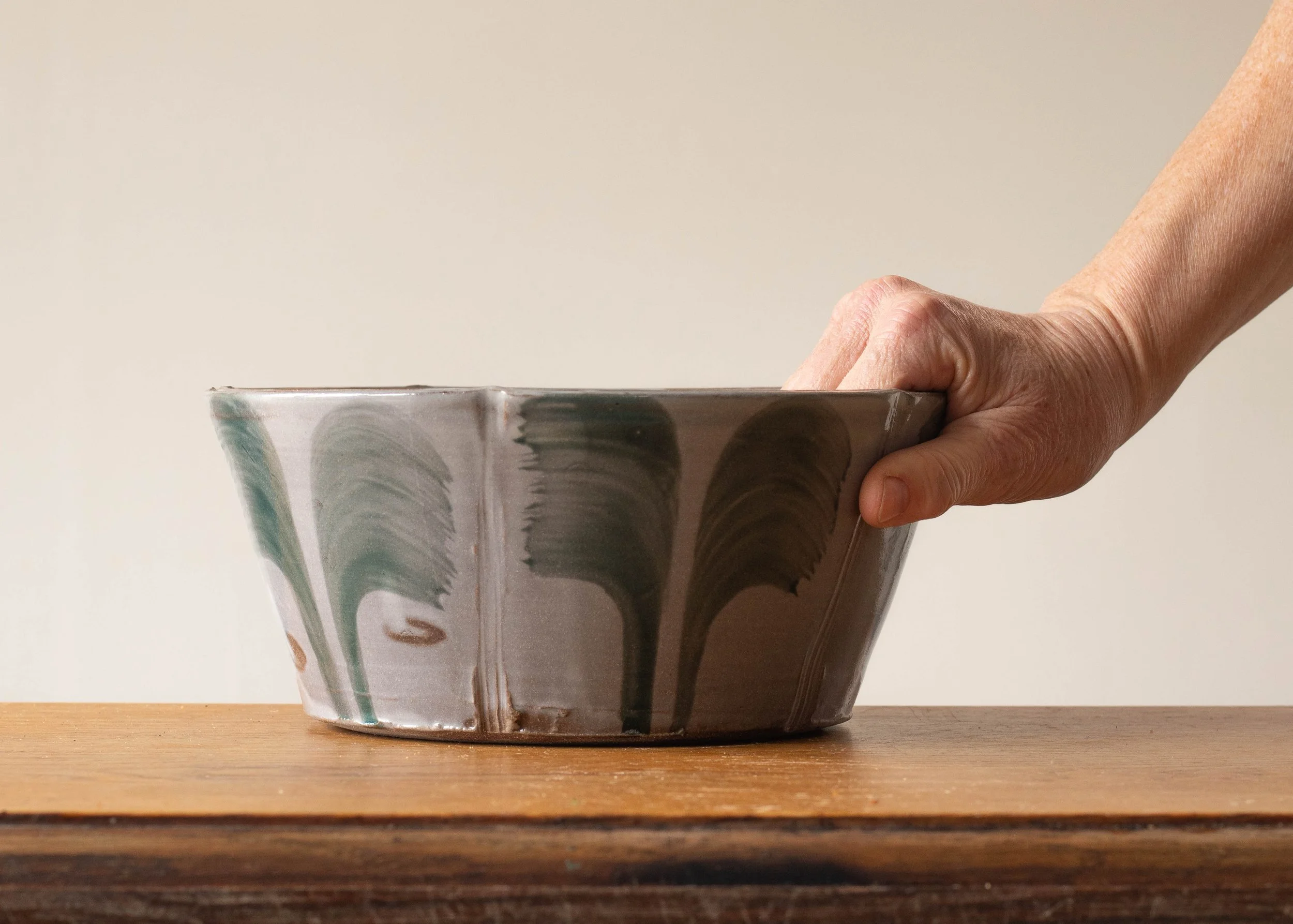 Medium Handmade Japandi Style Ceramic Bowl