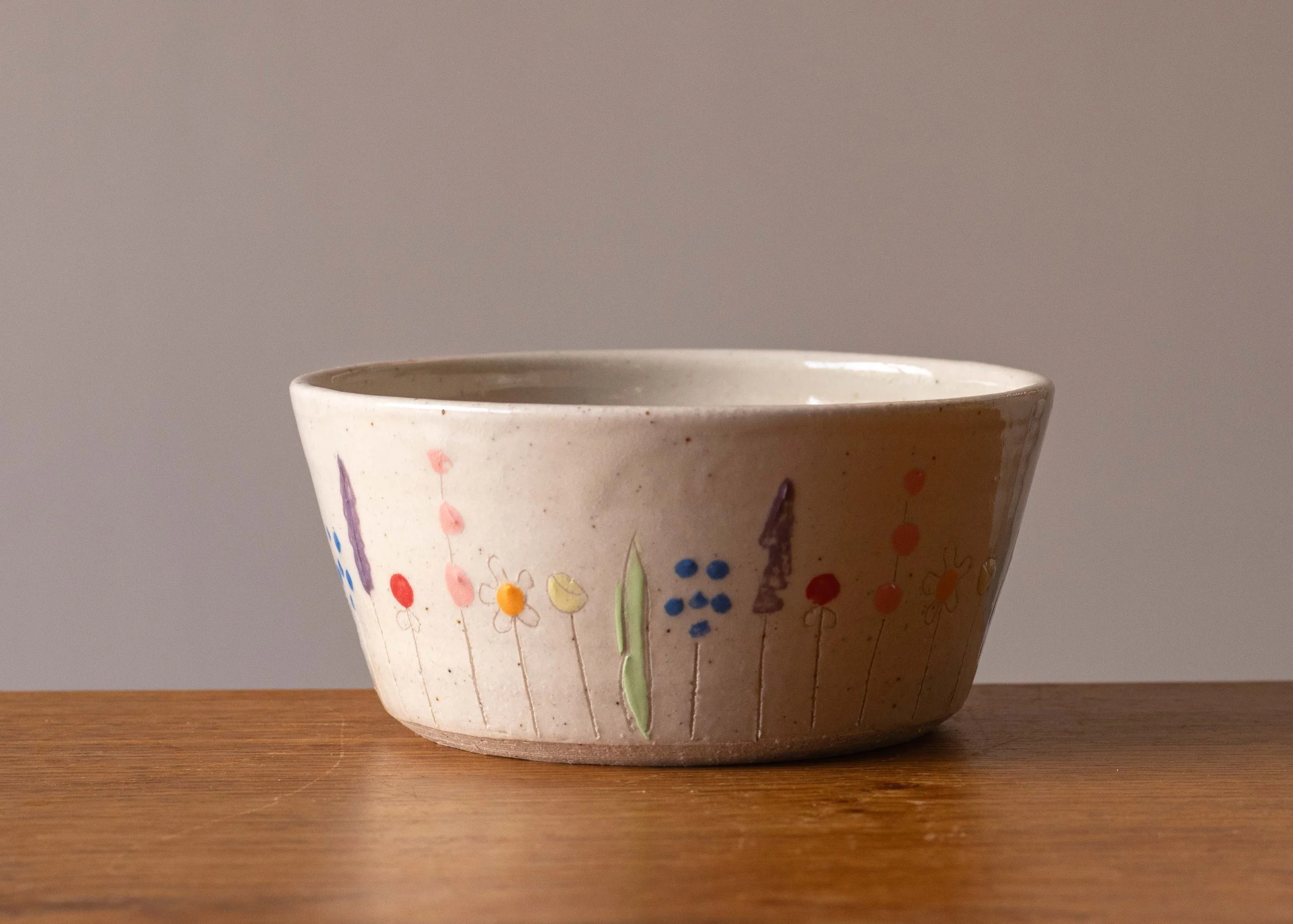 Midsummer Flowers Cereal Bowl, view 1.jpg