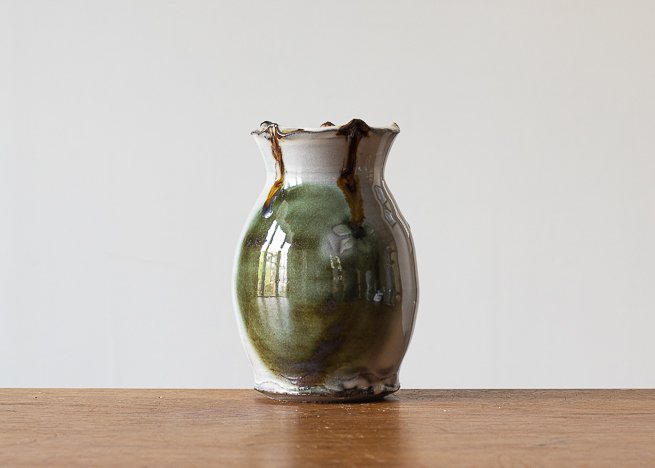 Bud Vase with Green brush marks #2.jpg