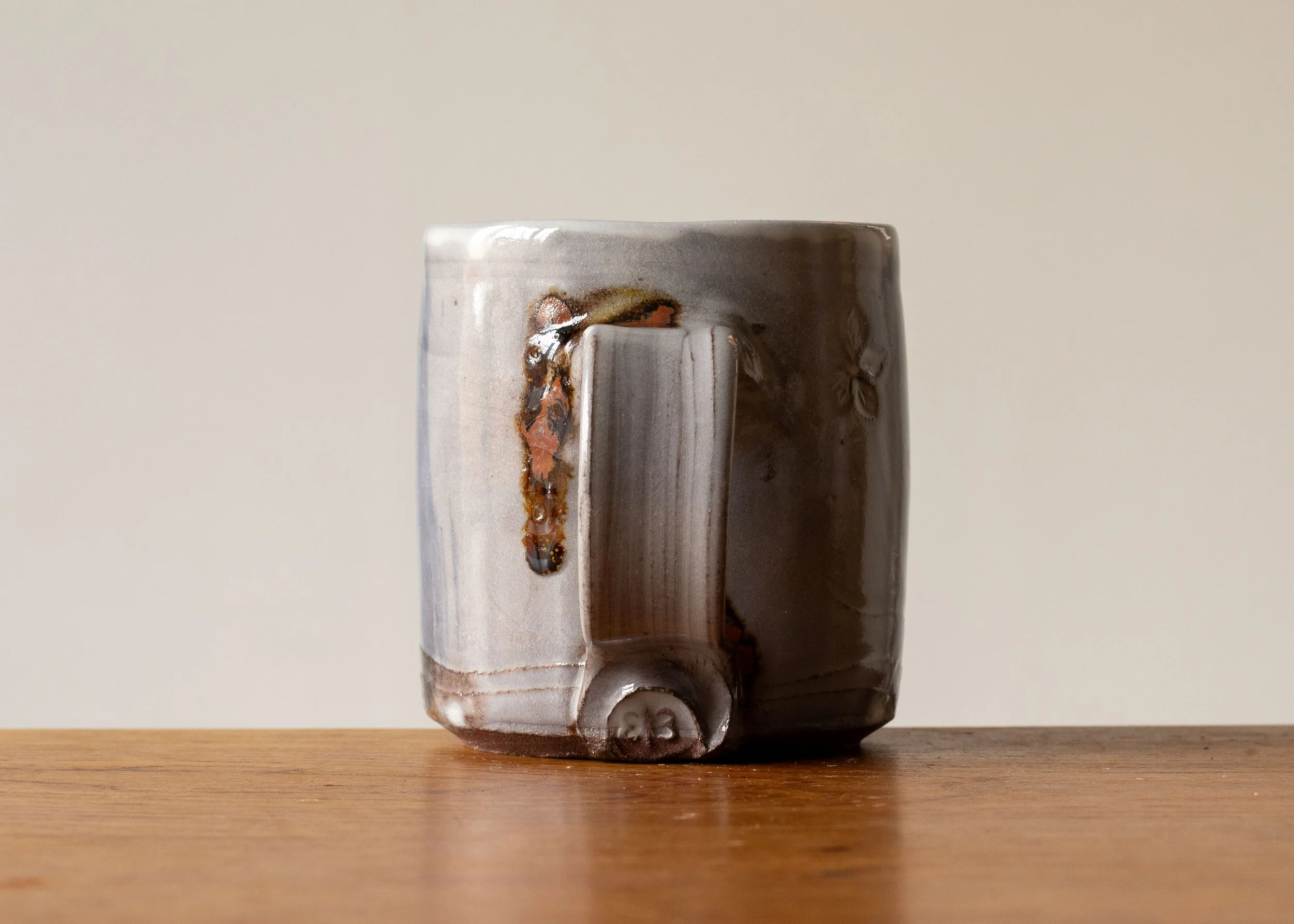 Mug with Indigo Brushed Decoration #1, view 4.jpg