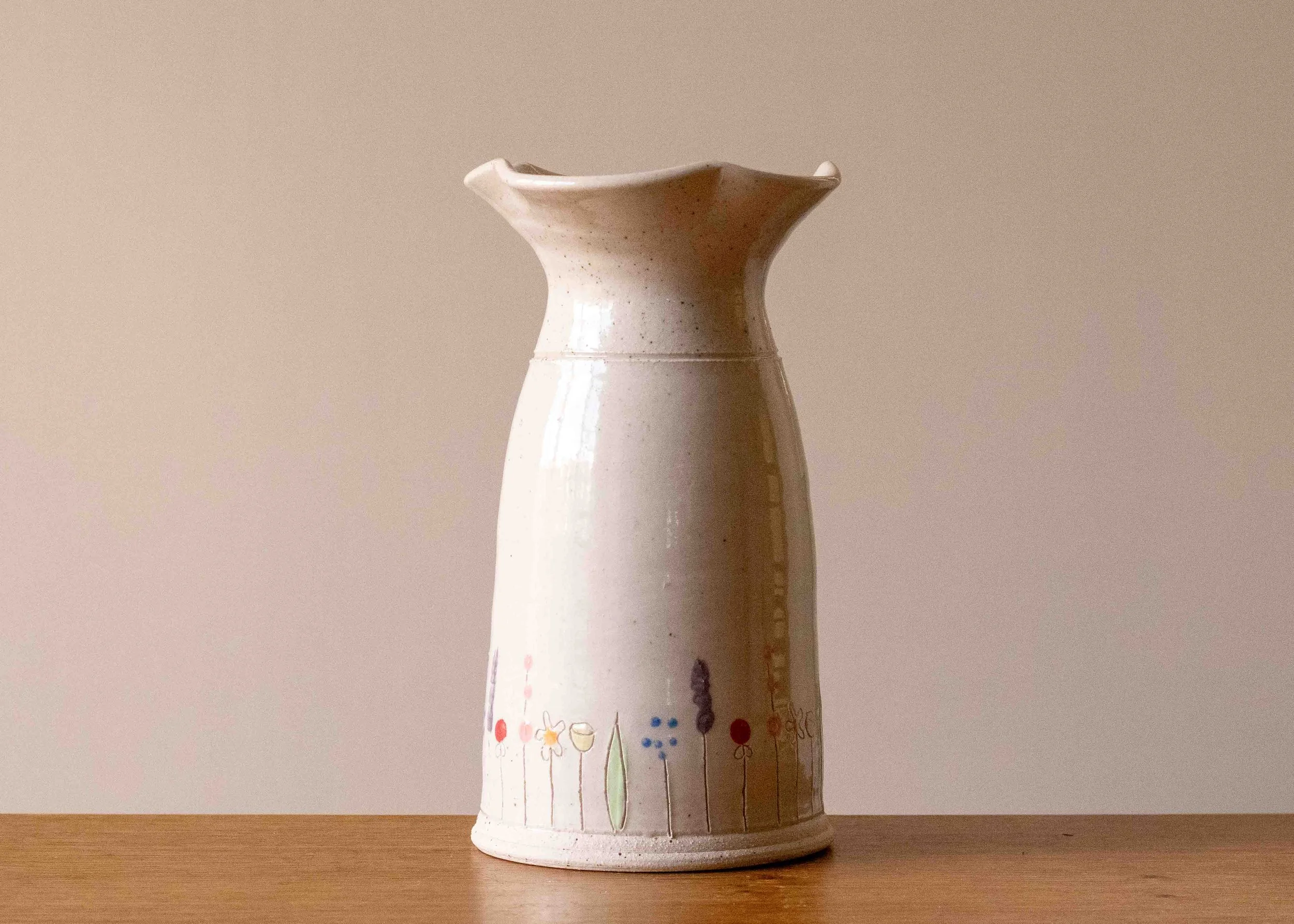 Midsummer Flowers vase with flared rim.jpg