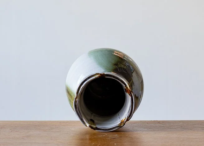 Medium Bud Base with Green Brush Marks, side 5.jpg