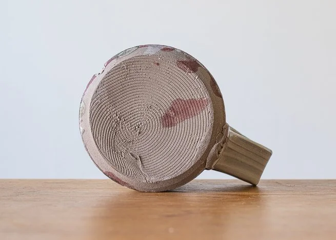 Handmade Pottery Mug wiith Brown Brush Marks, siide 6.jpg