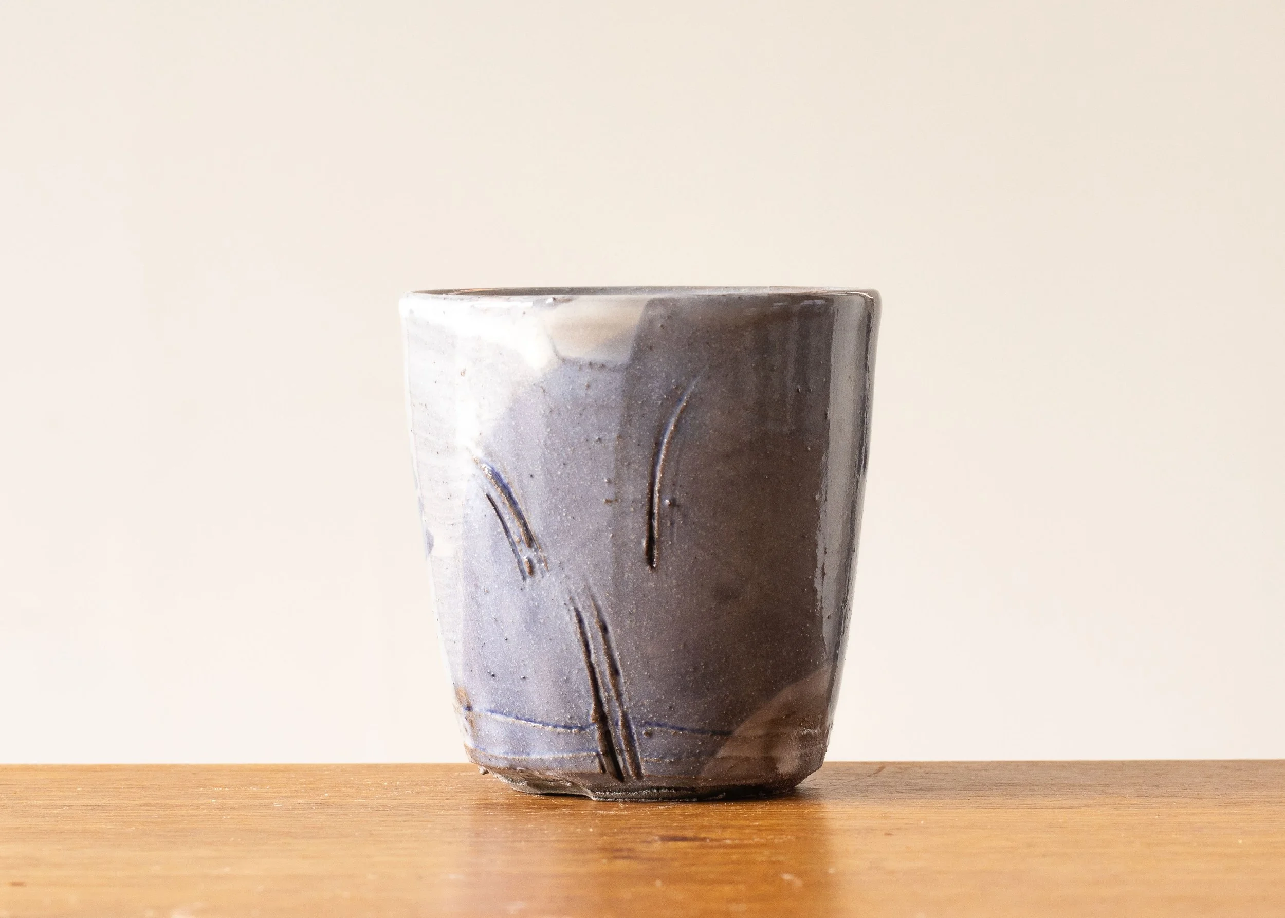 Small Beaker with Indigo Decoration, view 1.jpg