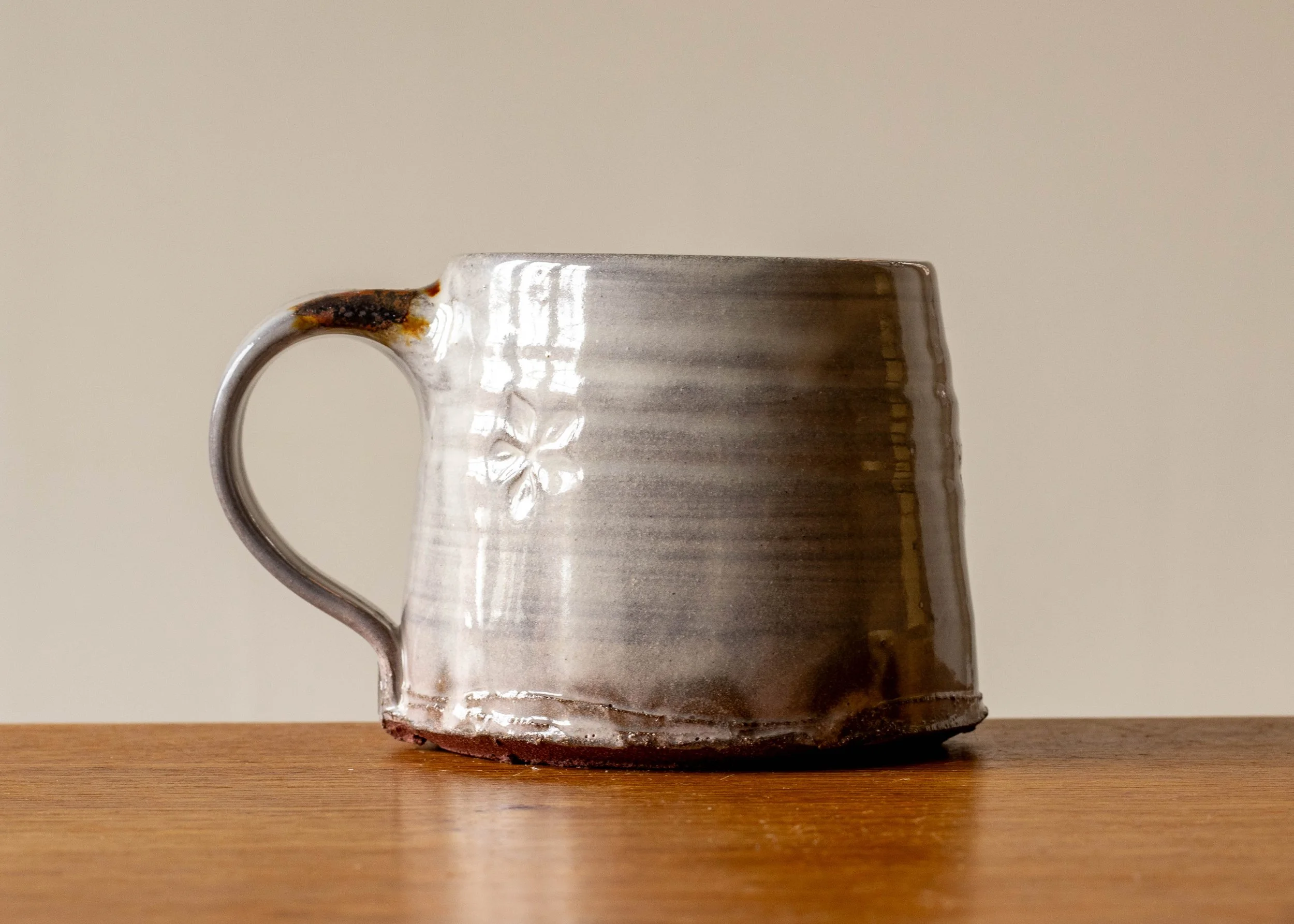 Handmade Japandi Style Coffee Cup, view 3.jpg