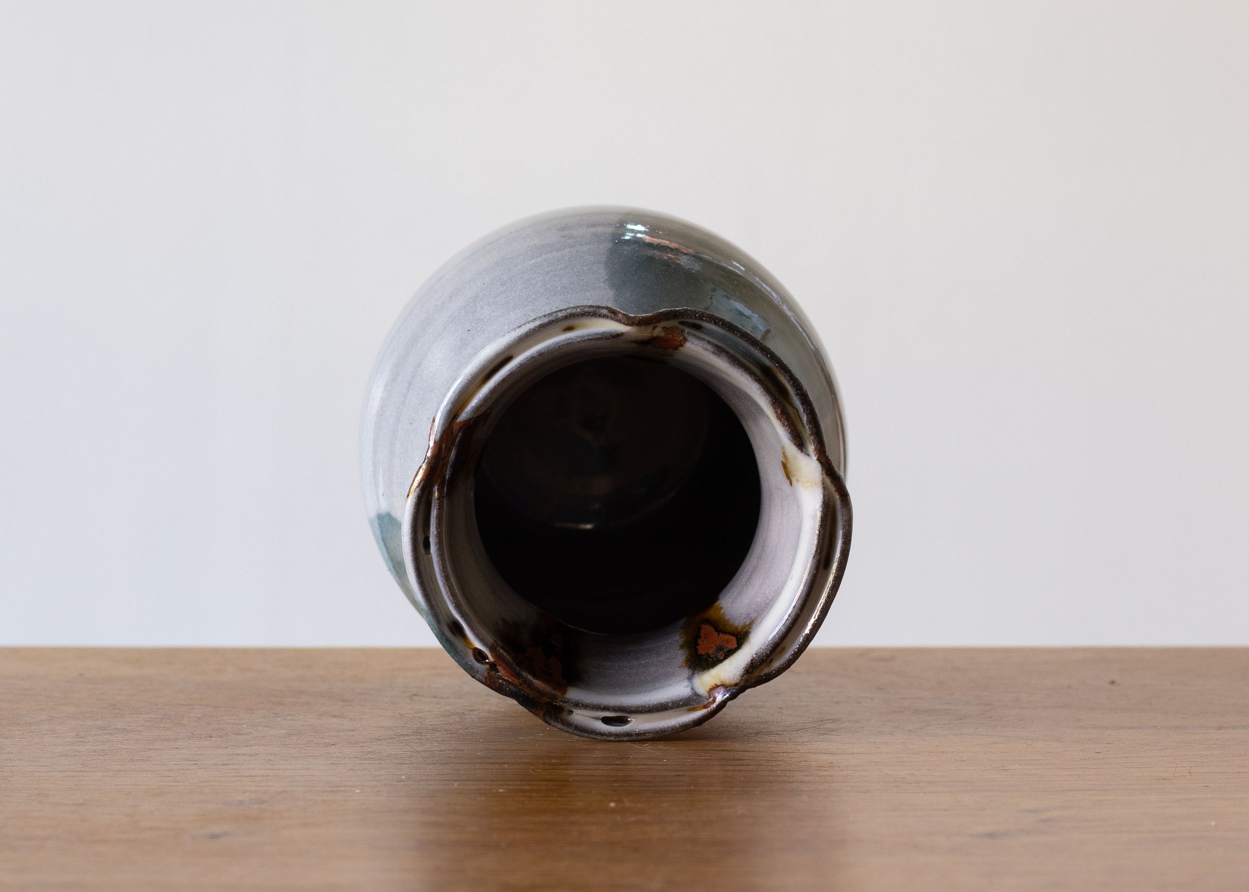 Bud Vase with Turquoise Brush Marks #2, view 5.jpg