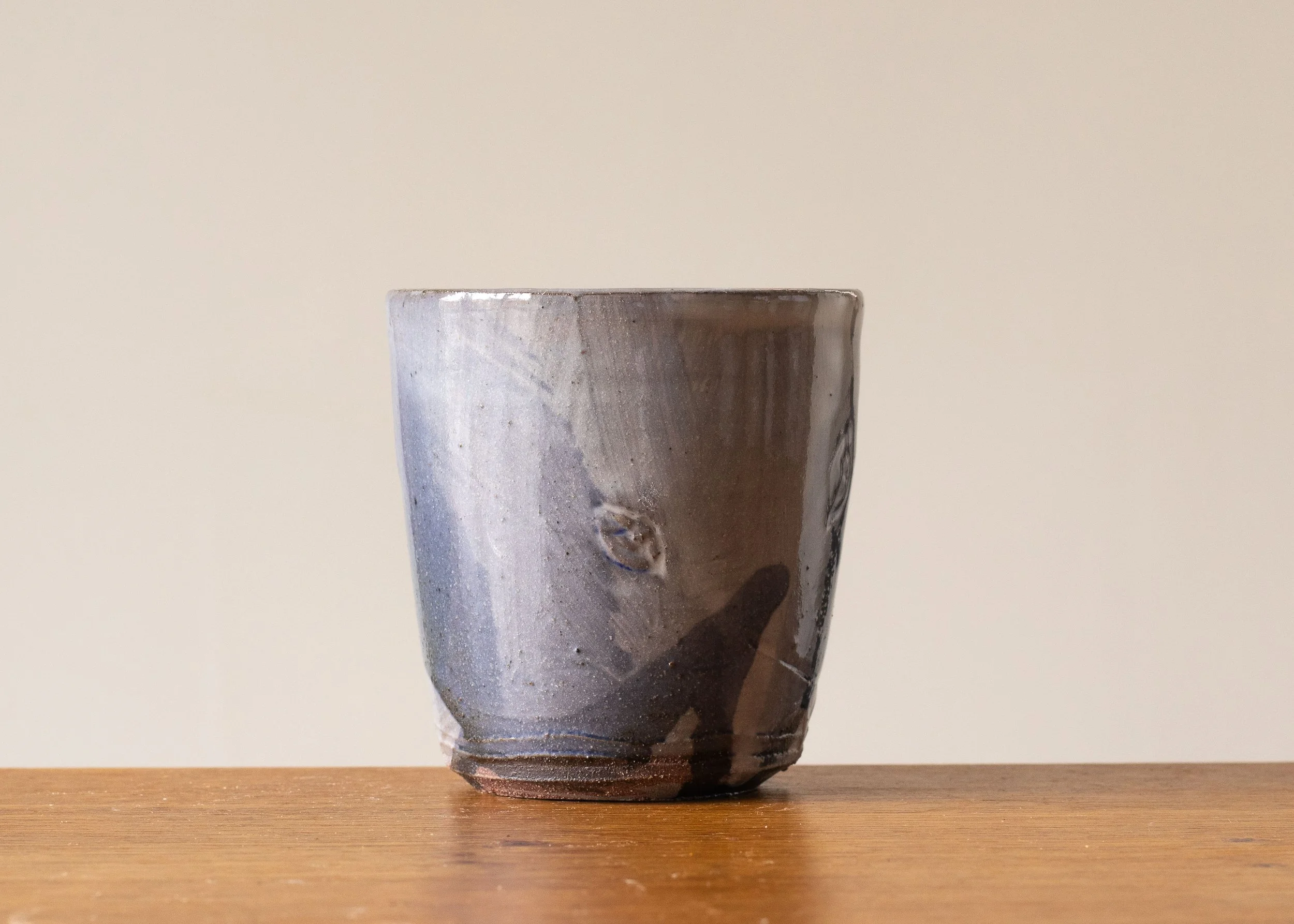 Small Beaker with Indigo Decoration, view 3.jpg