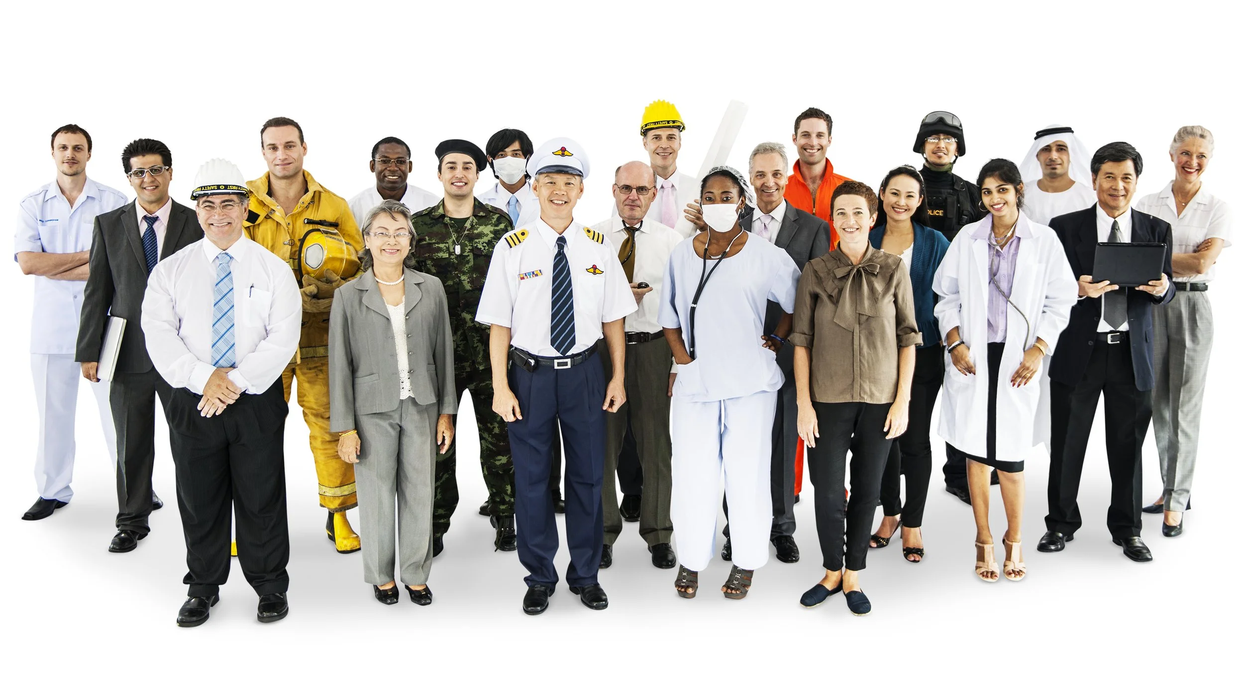 An image of workers after having acquired their GED en Espanol