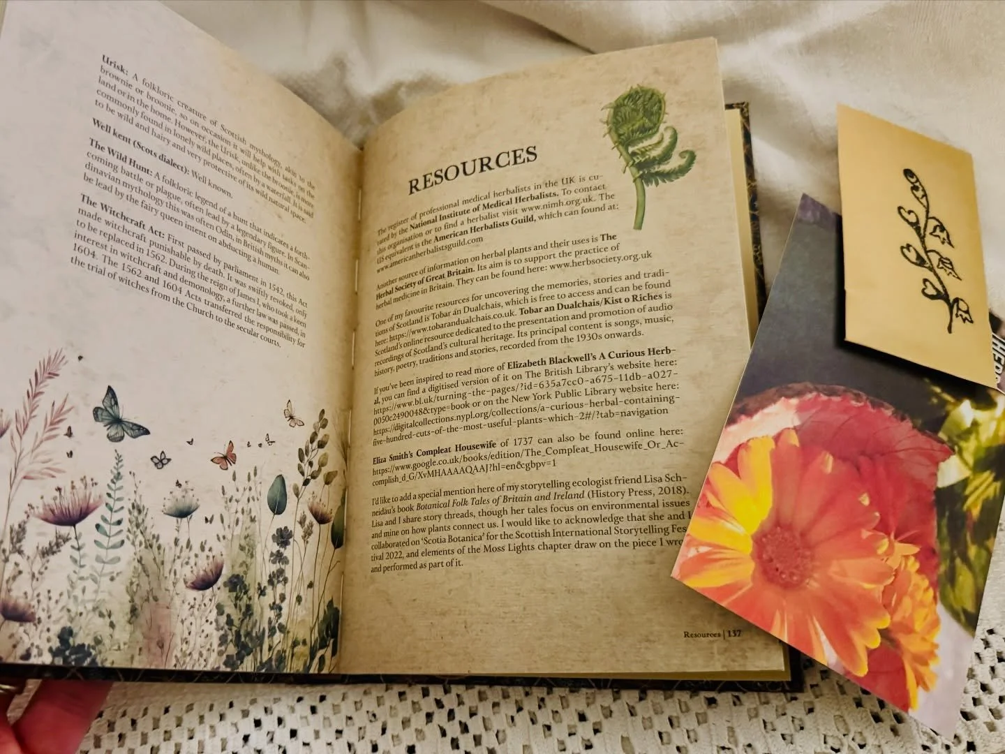 Huge thanks to the lovely folk @theherbsocietyuk and their wonderful book club host @naturewithnicola for inviting me along to share stories from The Time Traveller&rsquo;s Herbal last week, it was so lovely chatting to you all😊✨💚📚🌲

Those of you