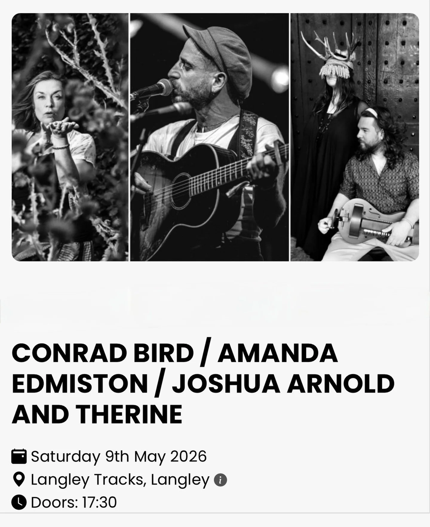 This year there are some beautiful new things happening, featuring some amazing folk in really interesting places!

✨🌿First announcement🌿✨

Delighted to be sharing the atmospheric beautiful space at @langleytracks in Northumberland on the 9th of Ma