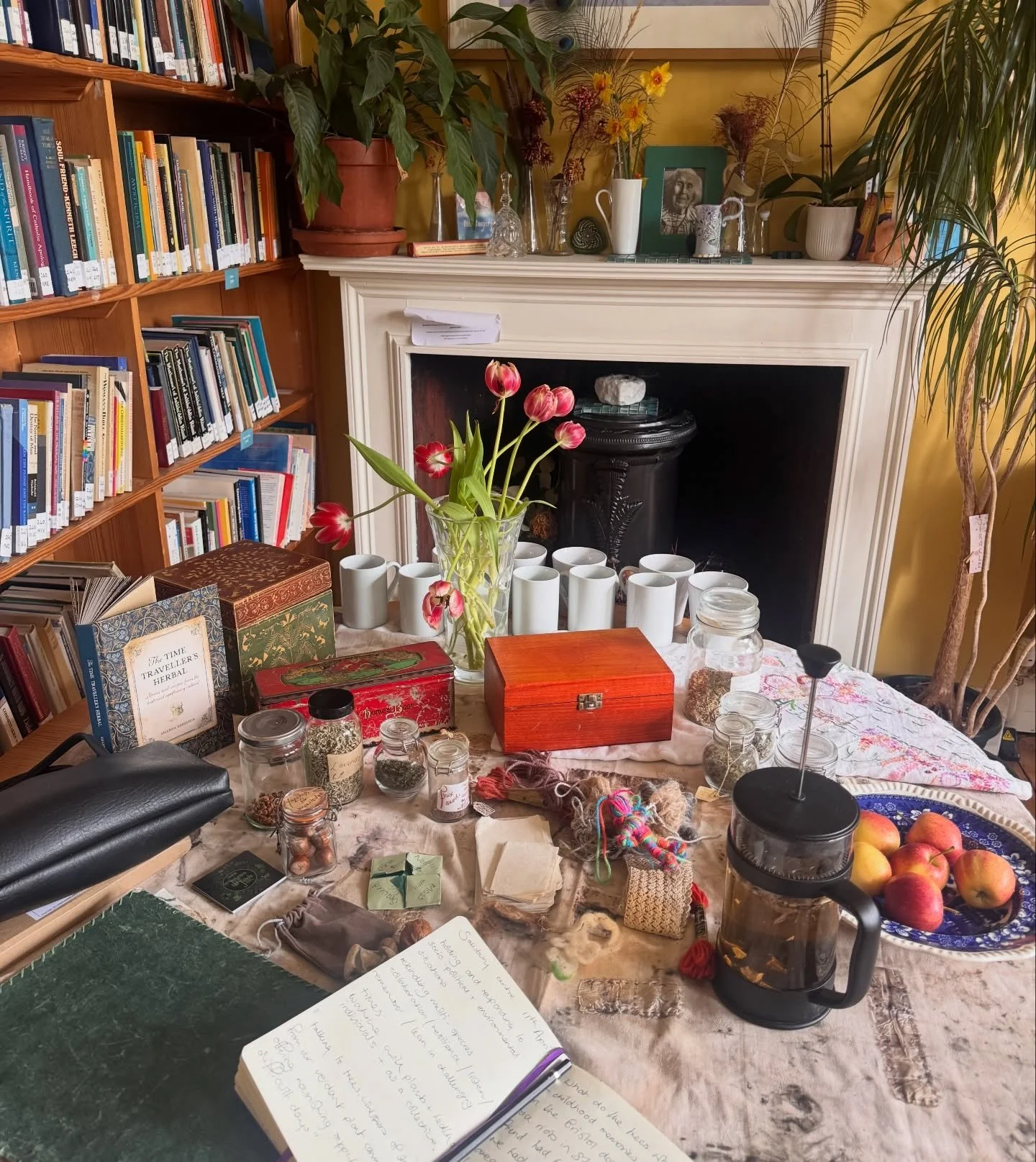 Wonderful afternoon talking about plants and stories for nourishment, resilience and gentle activism at the beautiful @thesalisburycentre in Edinburgh with the lovely person  that is @soul.seed.soil 

The Salisbury centre is always such a magical ven