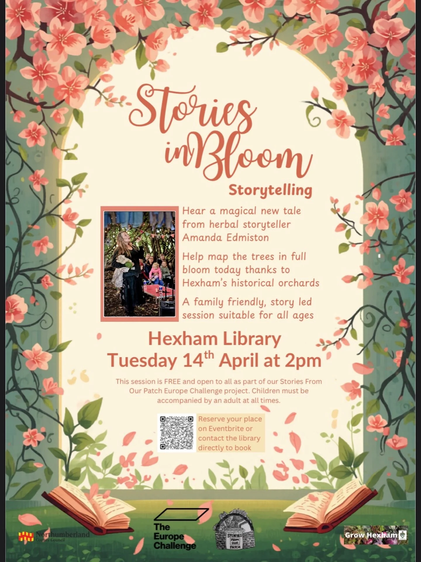 The beautiful blossom of Hexham 🌳🌸

Really looking forward to this session on Tuesday at Hexham library as part of the Stories from our Patch project with @storiesfromourpatch @hexhamcommunitygarden and @nlandlibs 

I will be sharing stories, chatt