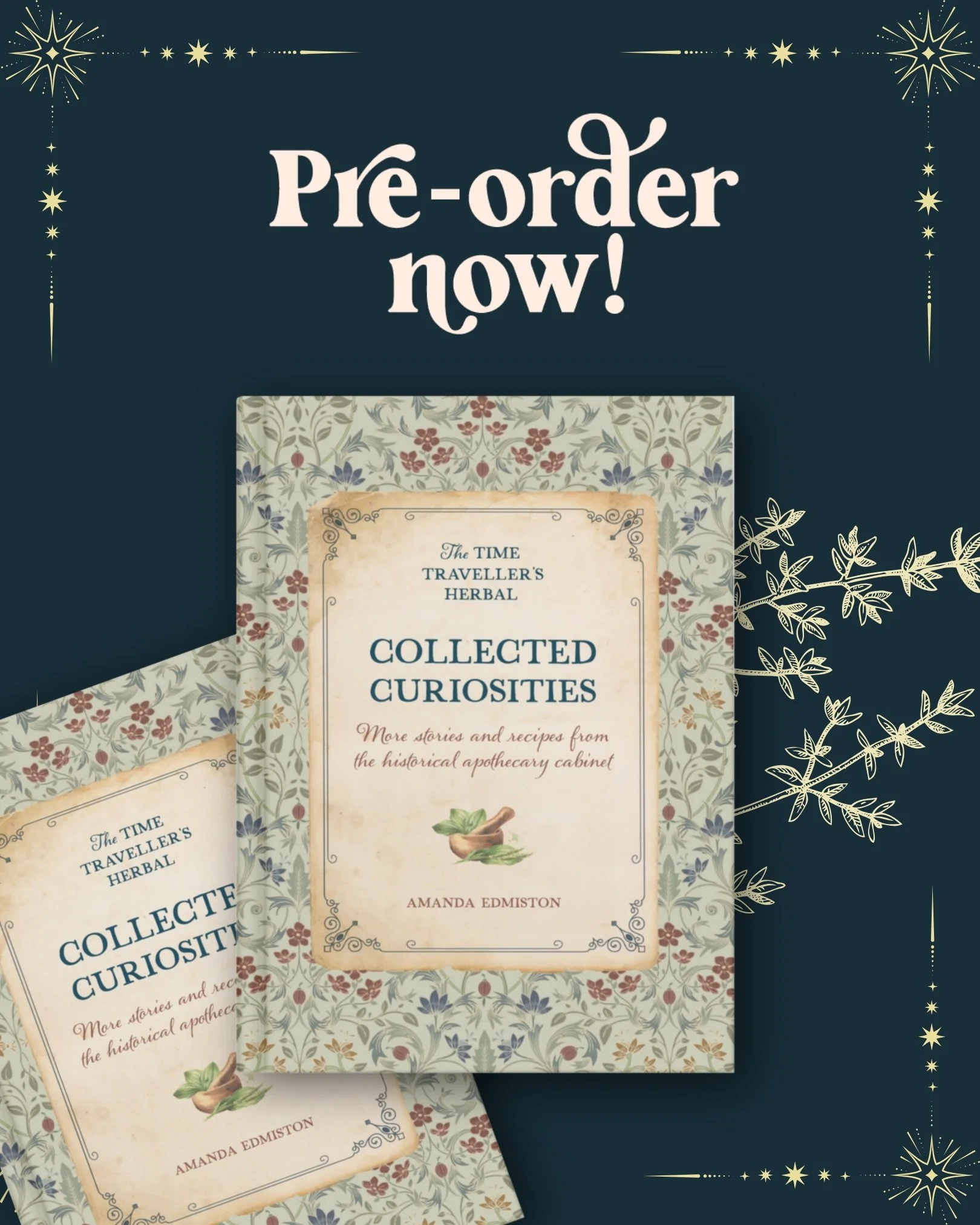 Secret exciting news!

If you&rsquo;ve preordered your copy direct from me you MAY just get it a wee bit early😁💚🌿💫📚

I&rsquo;ve dried the Spring herbs for the launch packages, the beautiful hibiscus bags created by my mum are ready&hellip;

Can&