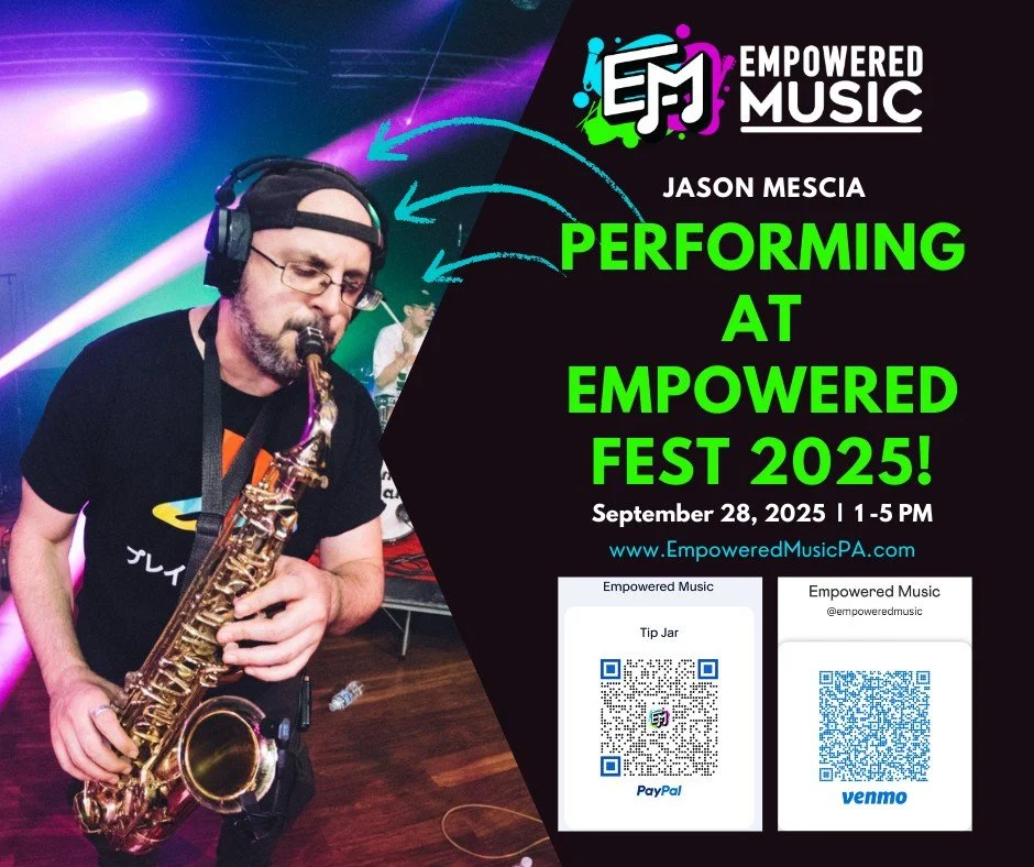 🚨 ARTIST ANNOUNCEMENT! @jasonmescia is BACK! Come see him shred on a set with Mike Dempsey. Don't forget to check out their band, @yamyamband 🤩