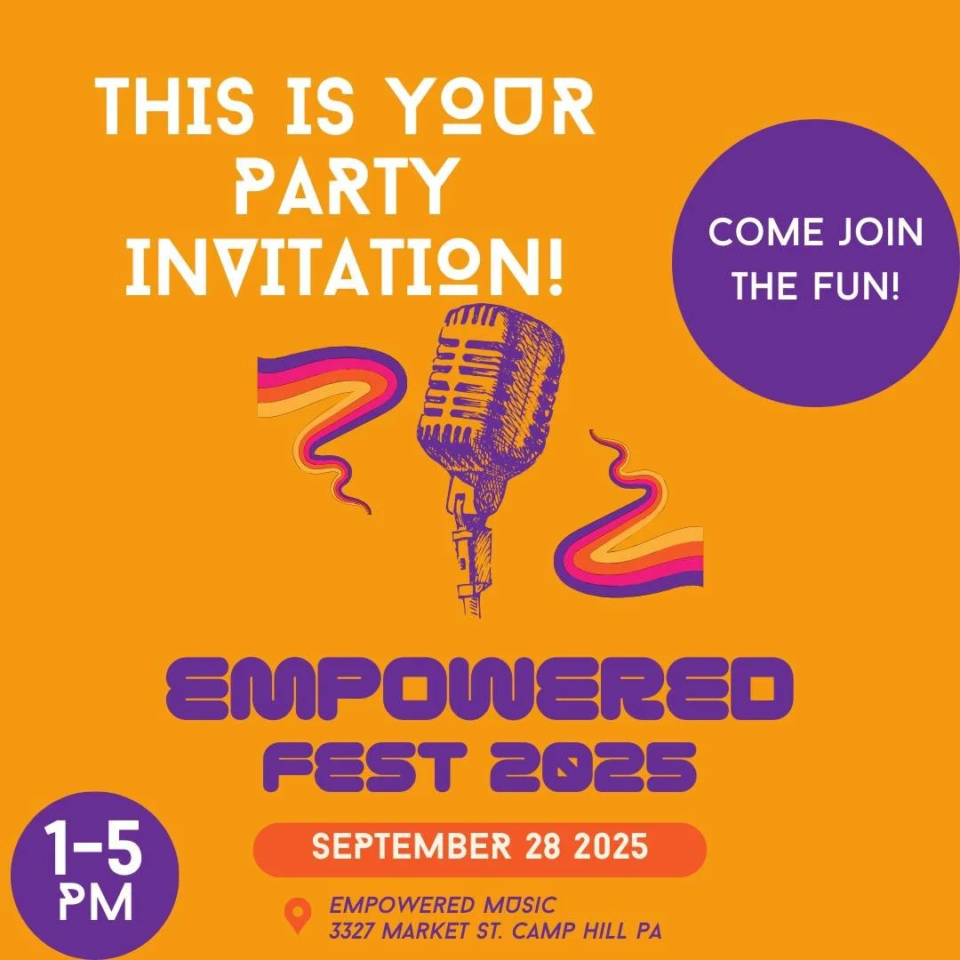 Don't miss this special celebration! Music, art, food, fun, and community. Empowered Music is celebrating the start of year 3!