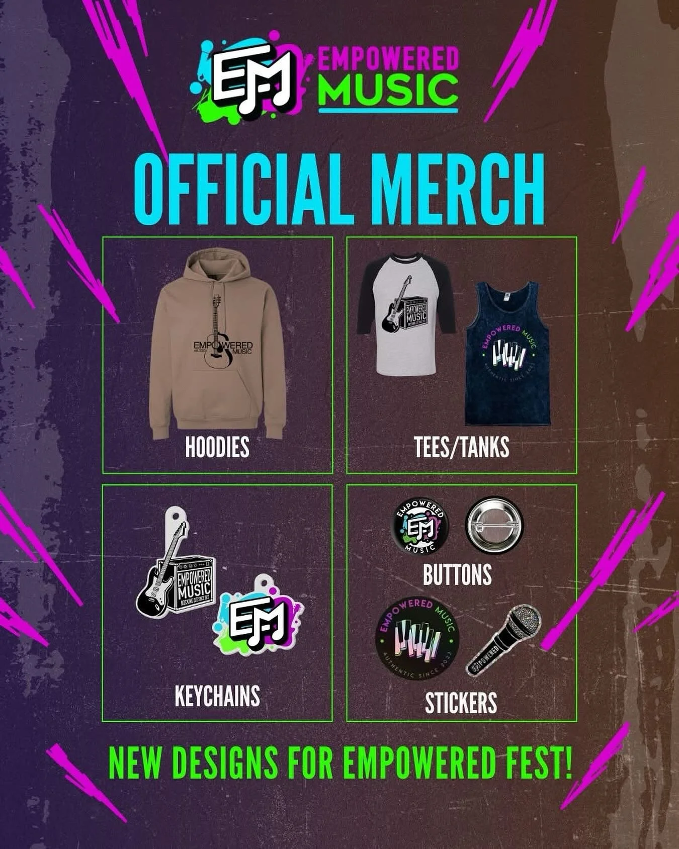 Sneak peak at some new designs for Empowered Fest! 😍