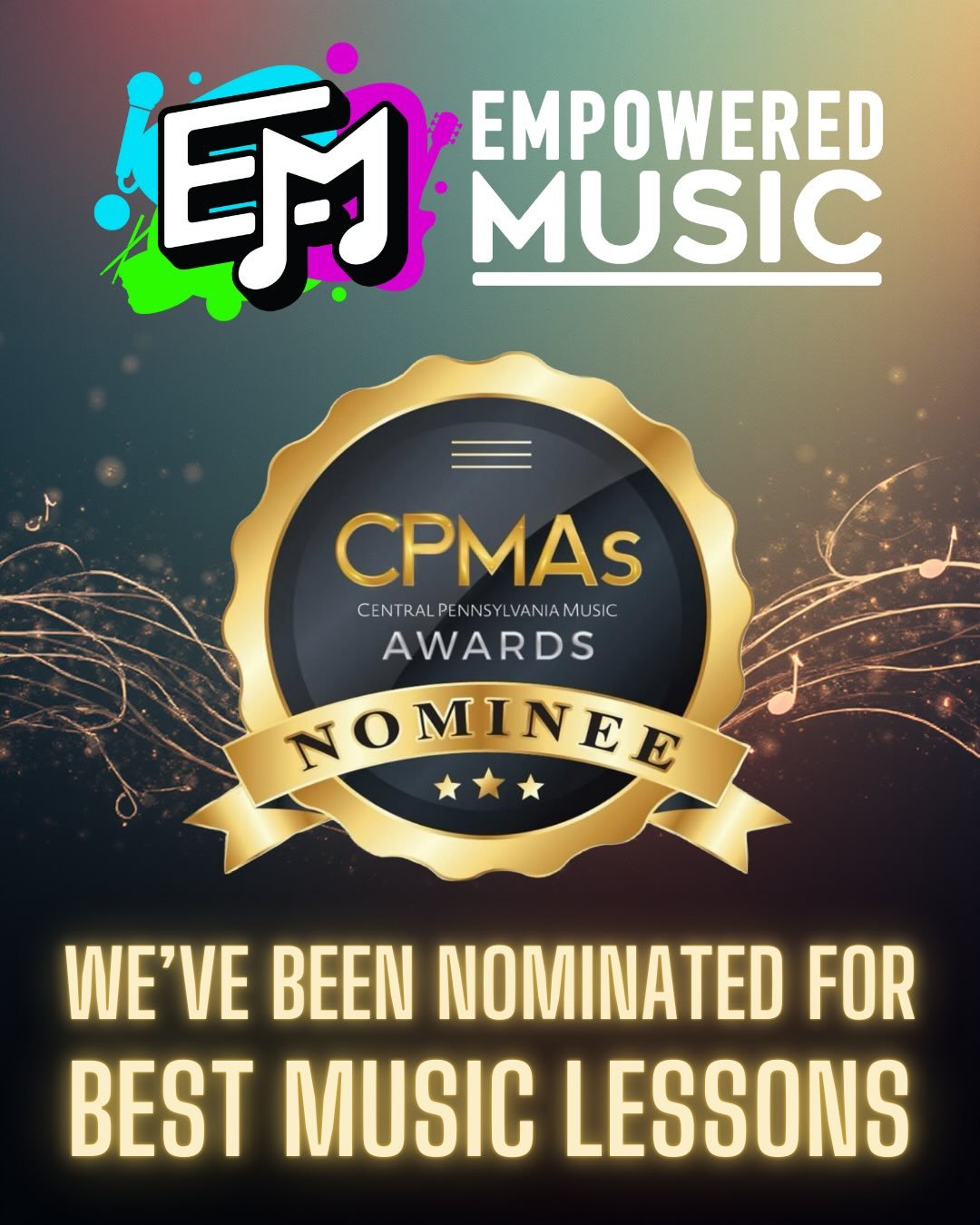 Congratulations to all the nominees by @cpmhof We&rsquo;re honored to be recognized. If you want to take part in the voting for this year&rsquo;s Central PA Music Awards, visit @cpmhof for the link. Voting begins at 5pm 1/9