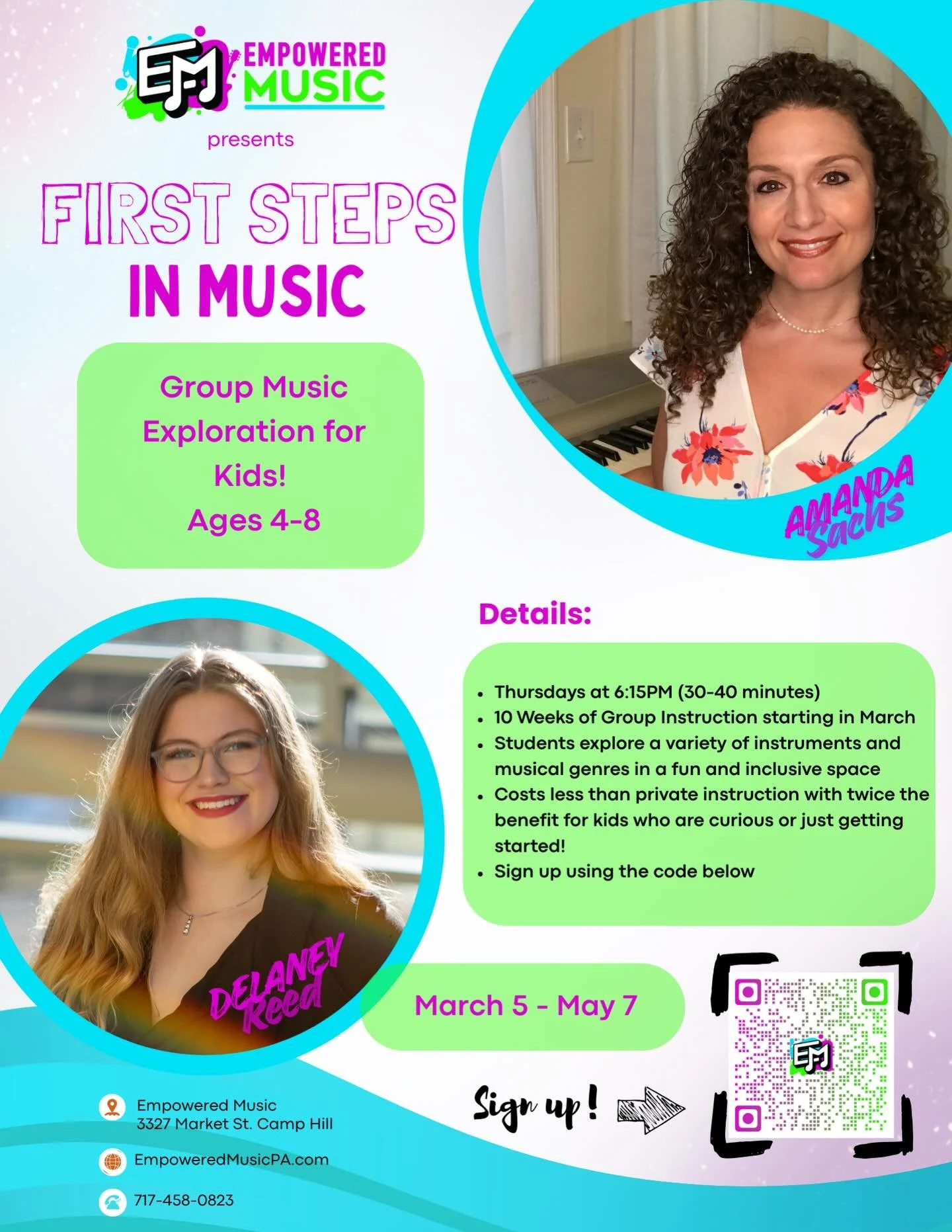 An exciting new class! Registration is OPEN! Sign up a young music explorer now 🎵