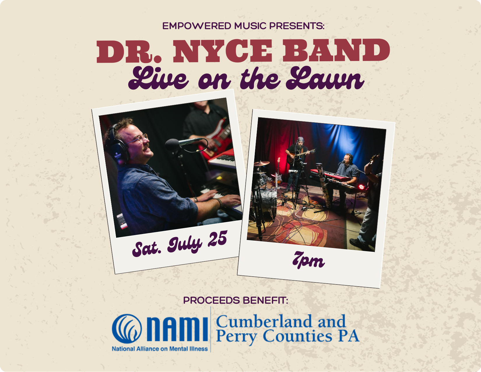 Live on the Lawn: Dr. Nyce Band - Benefiting NAMI
