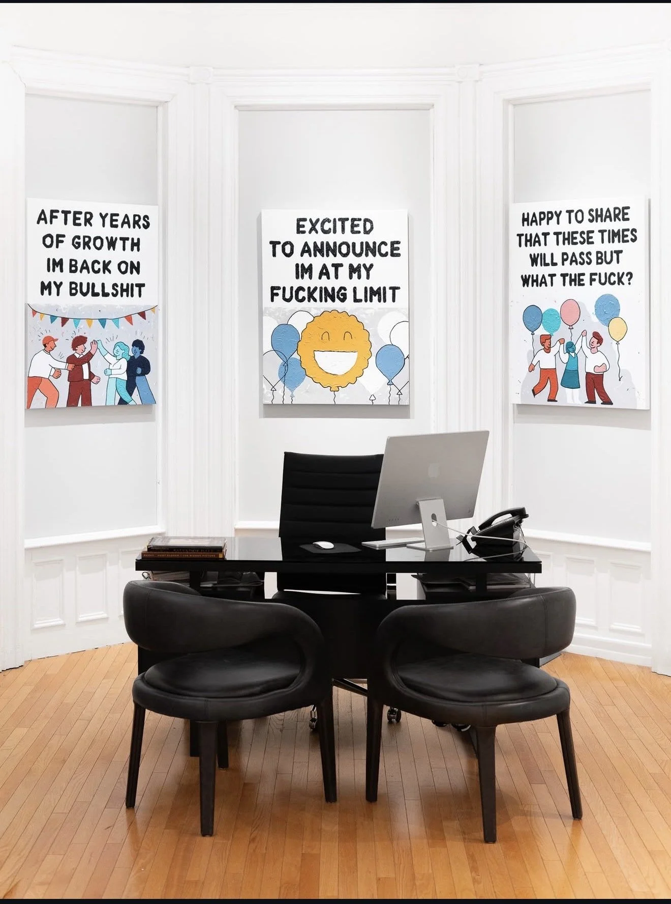 My LinkedIn series on display at DTR Modern.