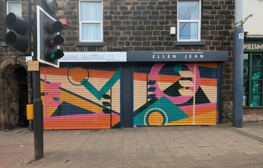 Ellen Jean and Thomas & Gabriel Solicitors Shutters by Zoe Genders - Hillsborough