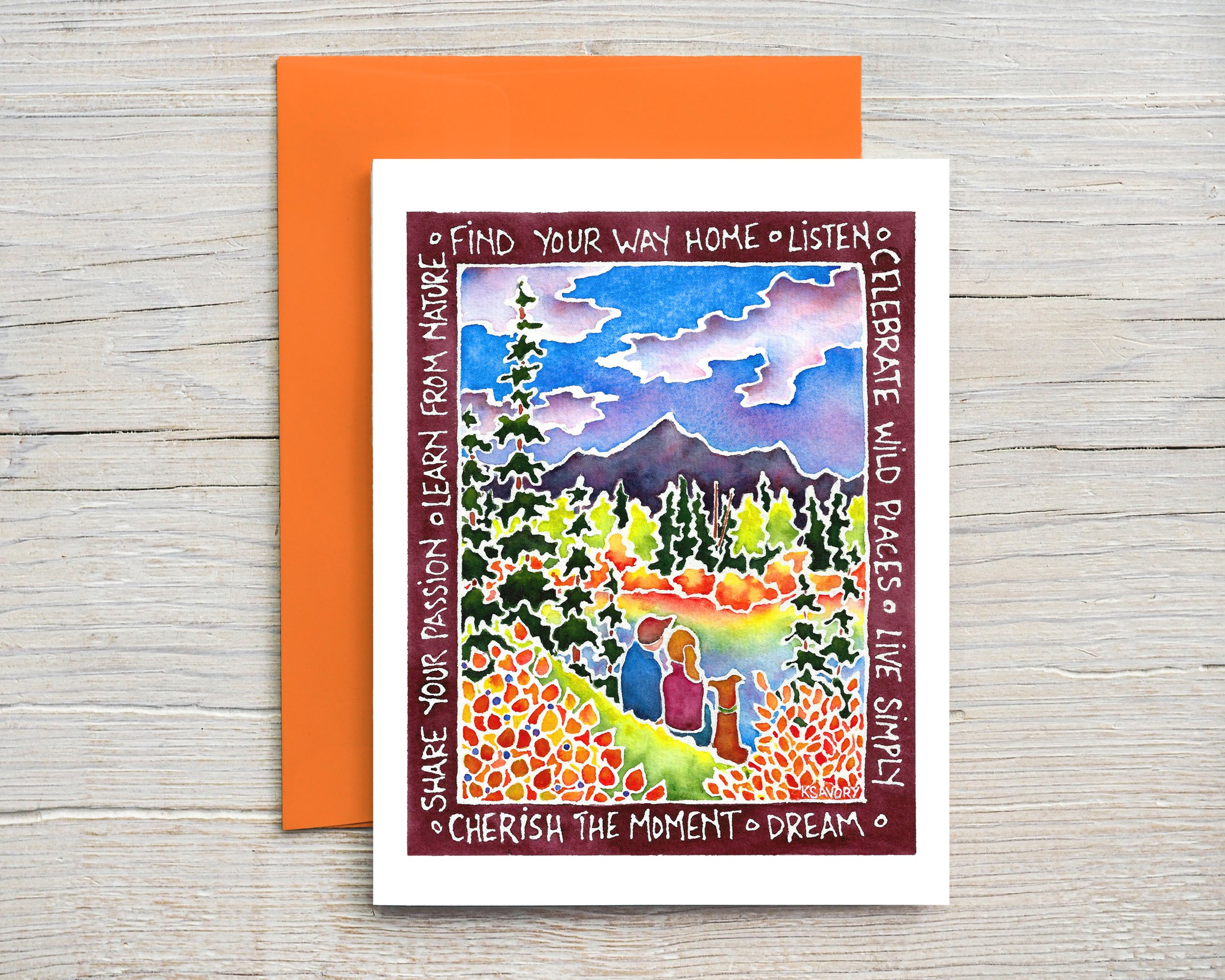 Sharing The Moment note card