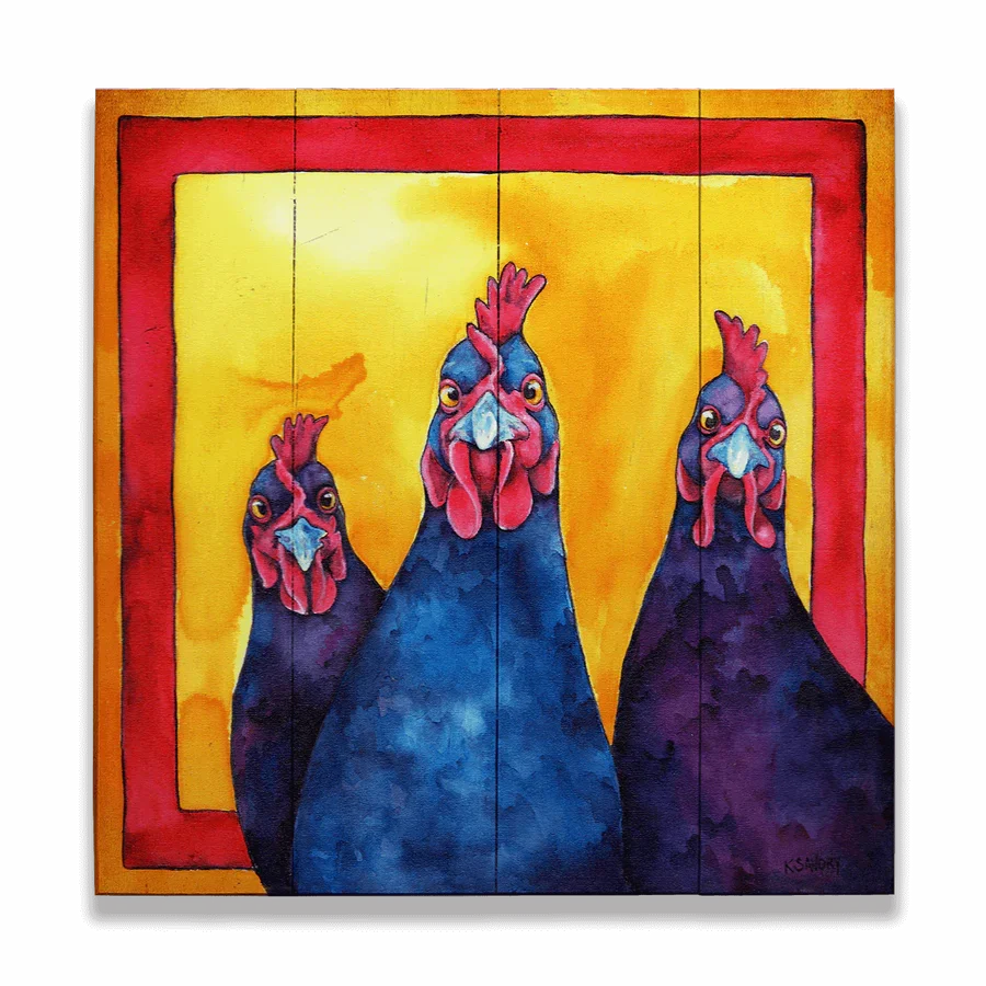 The Girls wood print