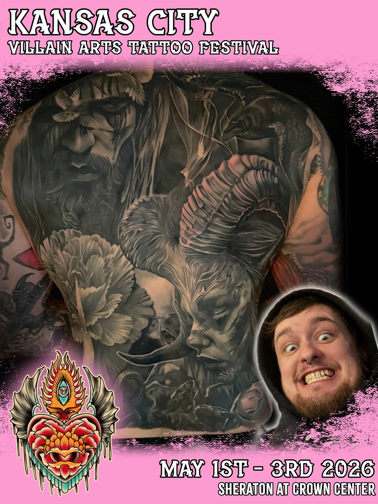 I&rsquo;m booking for the Kansas City Villain Arts tattoo convention next weekend! Message me if you&rsquo;re interested! I&rsquo;m hoping to do large scale black and gray work. Thanks for lookin!

#kansascitytattoo #tattoo #villainartstattooconventi