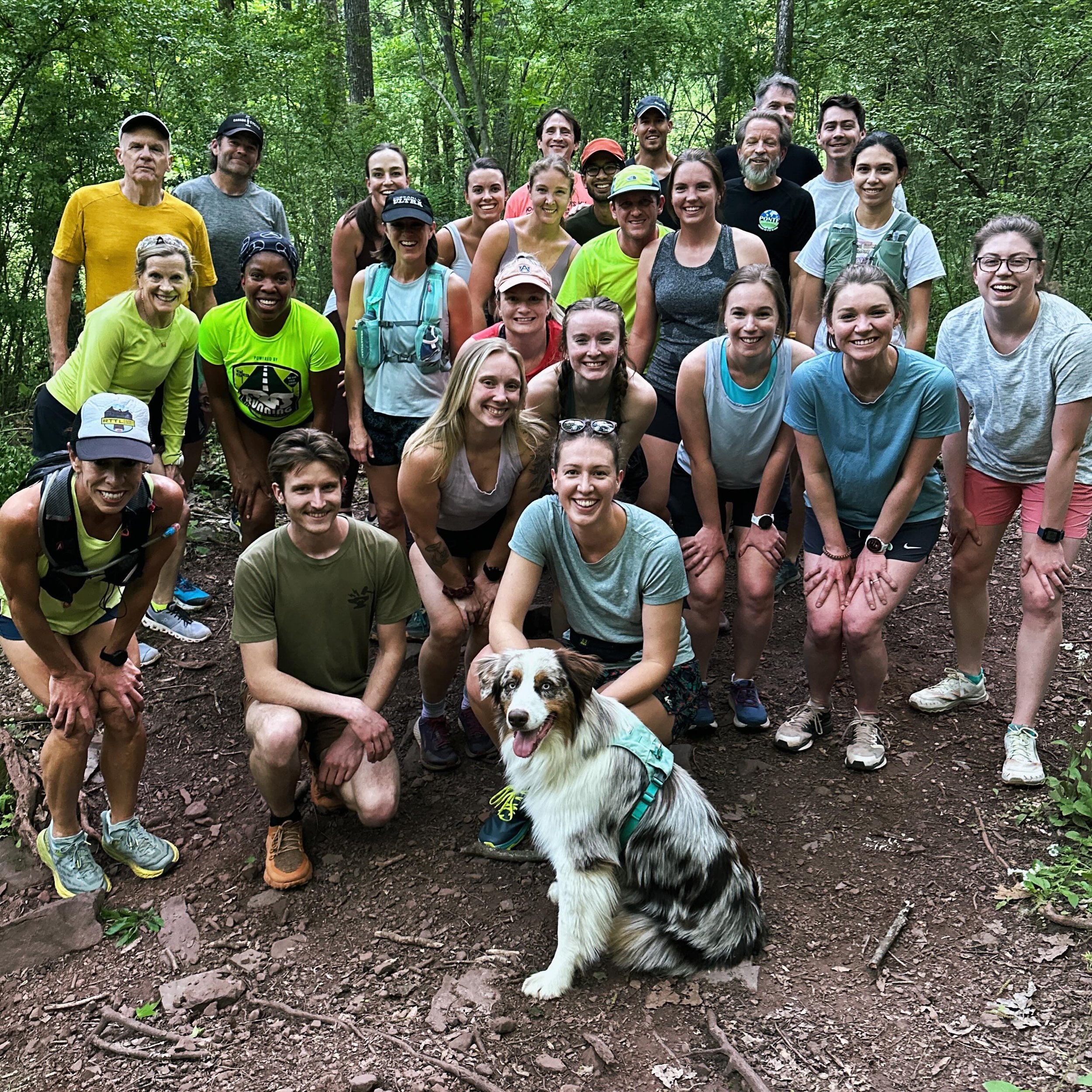 Tuesday Night Trails! Tonight at @redmountainpark at 5:45 p.m. This is our group from last week, and there are five other groups based on the speed you want to run. From walking on up! We would love to see your face there! @runbuts @thefullponte @ala