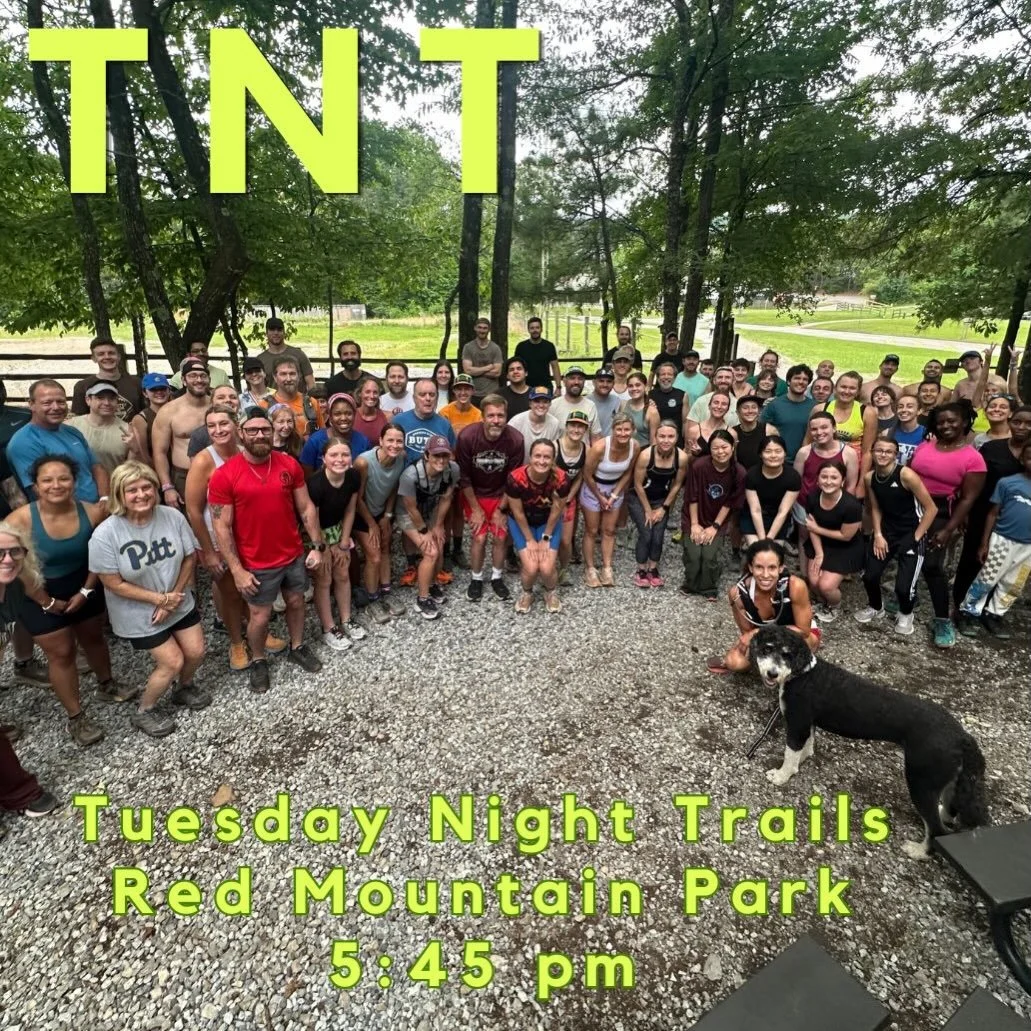 Tuesday Night Trails! 

Join us tomorrow night at @redmountainpark. 

Gather at 5:45
Run at 6:00

We have six pace groups to choose from with leaders and sweepers! Starting from walking up to the fasties! Message for any pace or group questions.

Tha