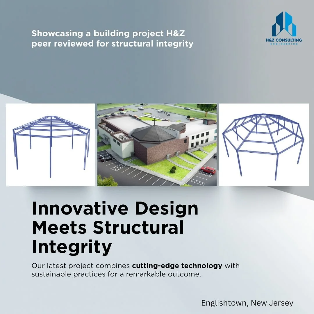 🔎 Independent Structural Peer Review | FEM-Driven

📍 Englishtown, New Jersey

🚧 Currently Under Construction

H&amp;Z Consulting Engineering was retained to conduct an independent structural peer review of the proposed sanctuary and roof framing s