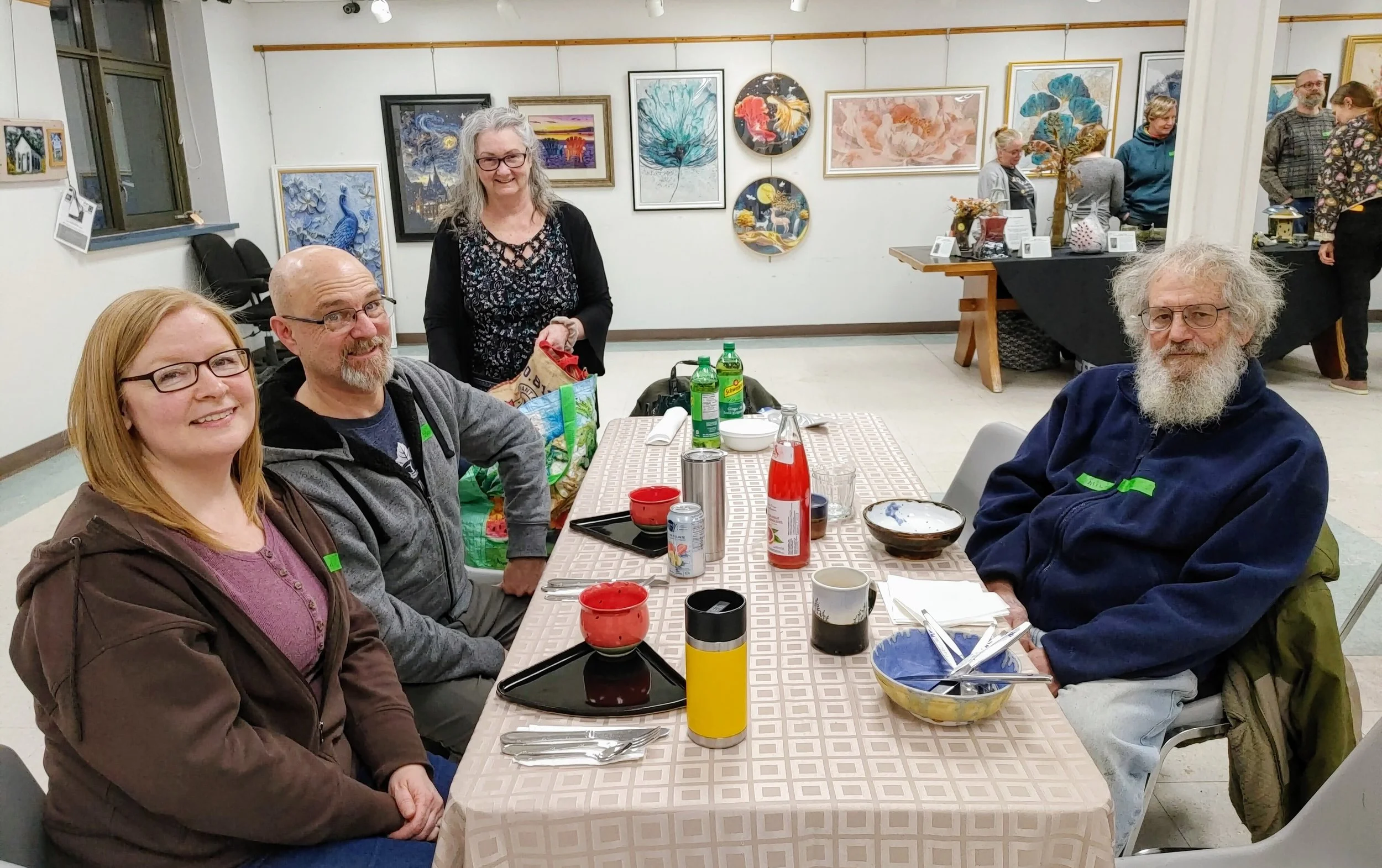 Potluck 2025- Tanya, Blaine, Karen and Mike