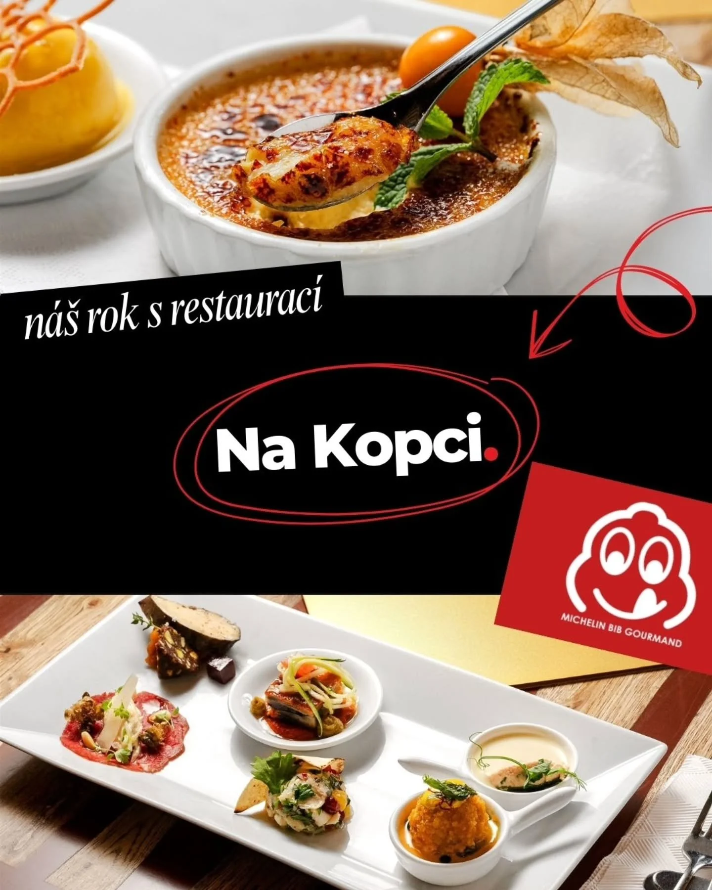 Včera restaurace @na_kopci slavila znovuobh&aacute;jen&iacute; michelinsk&eacute;ho oceněn&iacute; Bib Gourmand. Gratulace cel&eacute;mu t&yacute;mu! 🥂 

Několik let jsem tam chodil s drahou polovičkou "jen" na večeře. Je&scaron;tě dř&iacu