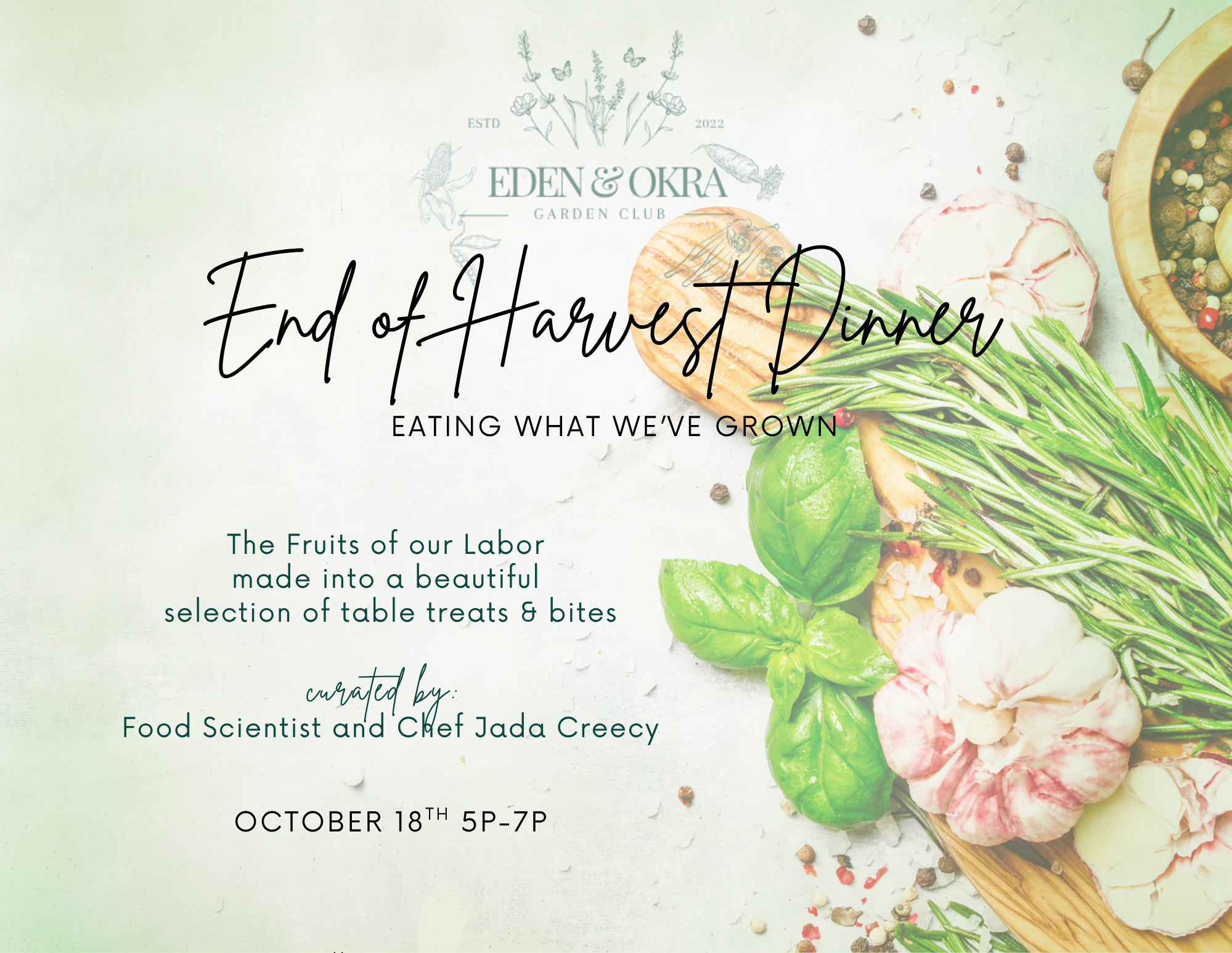 End of Harvest Dinner