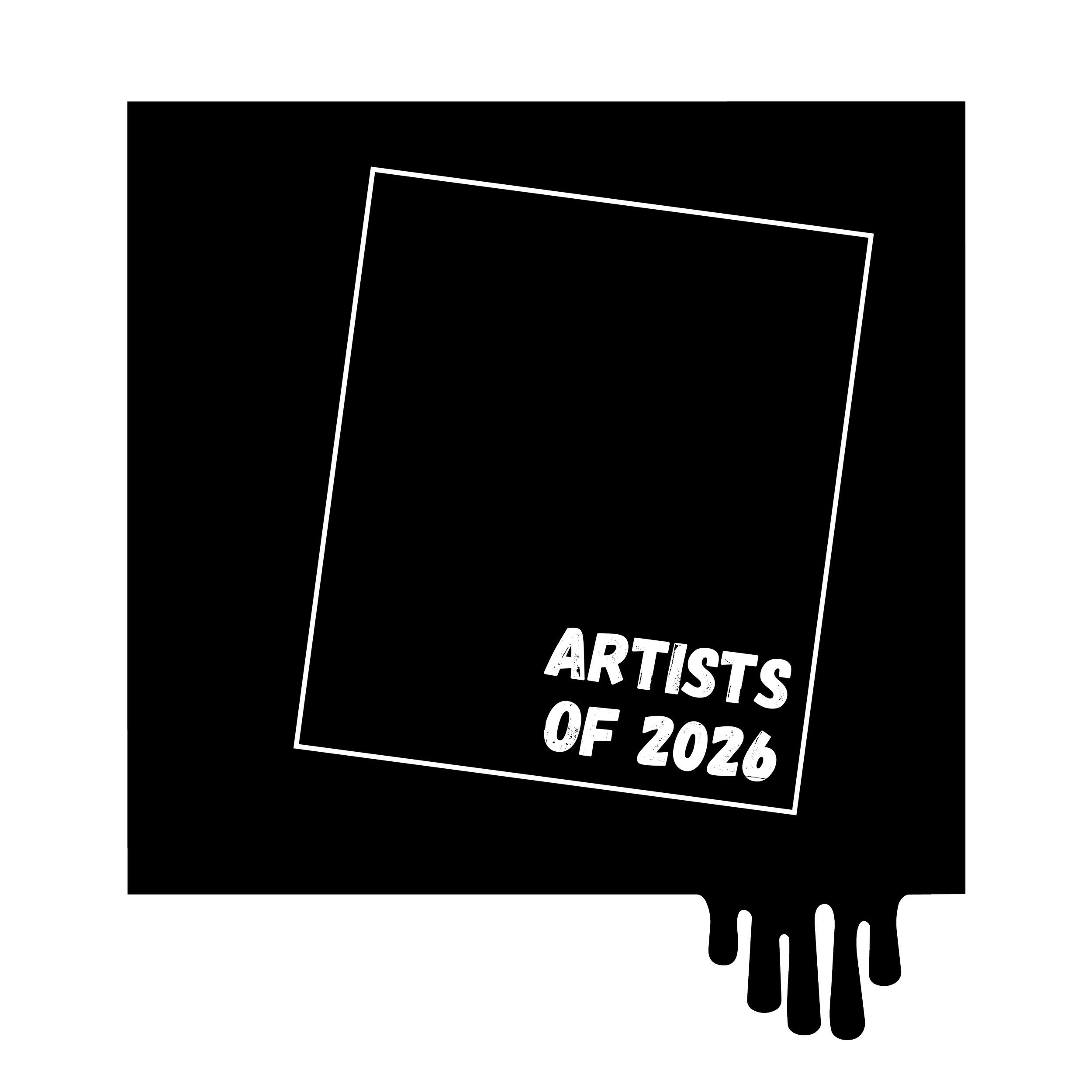 concrete canvas logo with a frame and tagline Artists of 2026