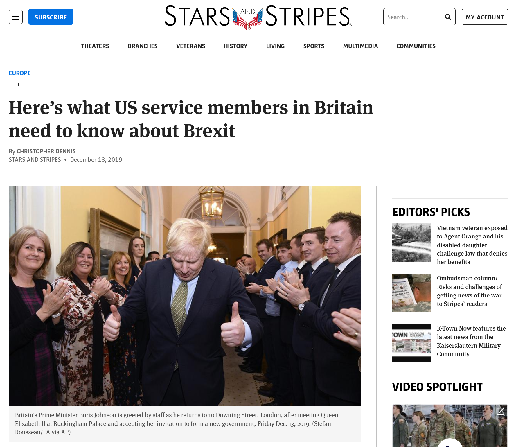 Stars and Stripes, Dec. 19, 2019
