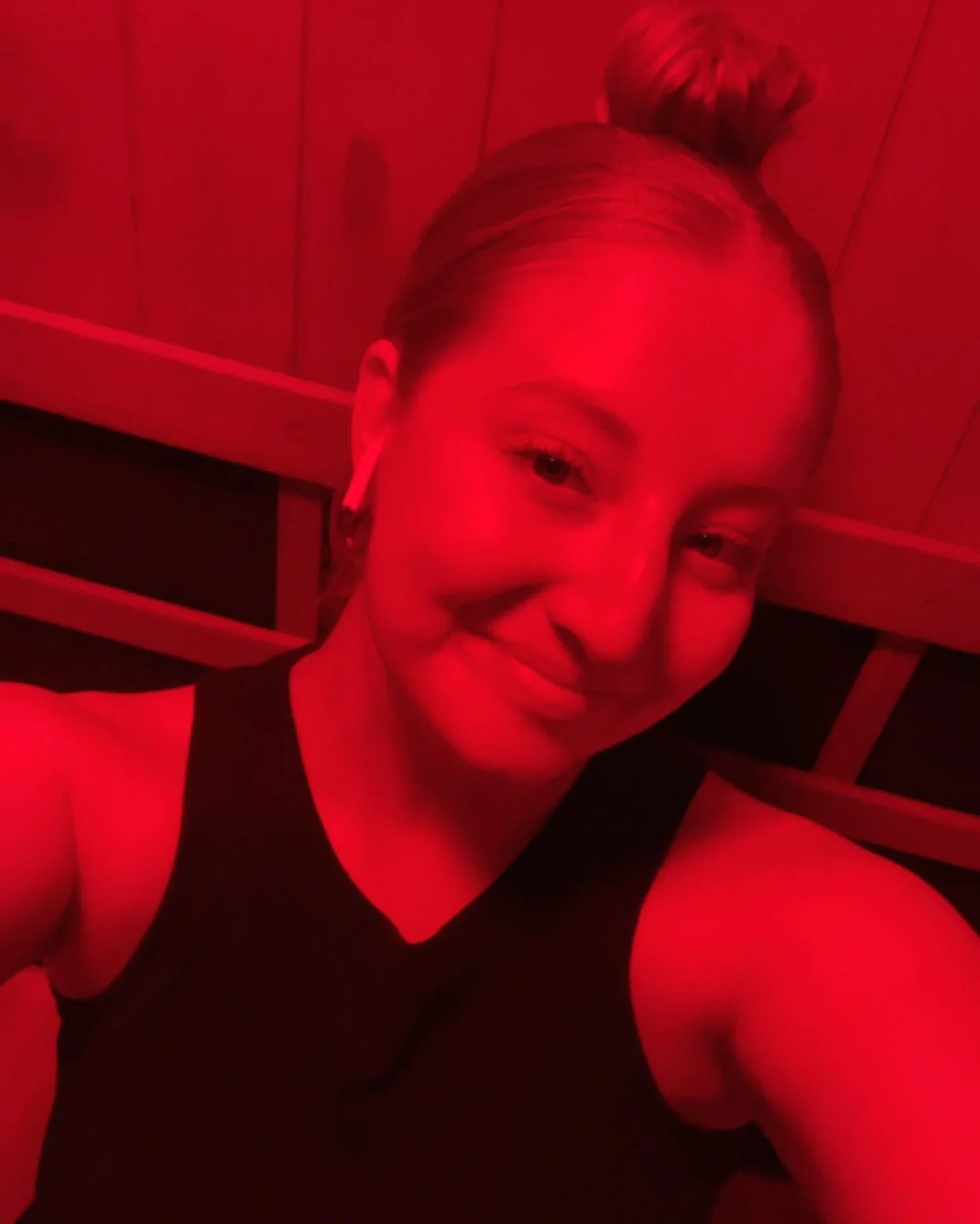 In my self care is the best care era

In this chapter of my life, self care has looked like&hellip;
🥵 Sauna for a good sweat &amp; release 
❤️&zwj;🩹 Protecting my peace &amp; who I&rsquo;ve become 
🧘&zwj;♀️ Yoga &amp; sisterhood connection 
💤 Lis