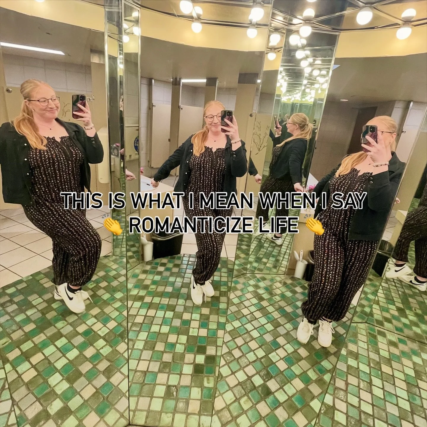 Romanticizing life means adopting a mindset that finds beauty, joy, &amp; meaning in ordinary, everyday moments by approaching them with intention &amp; mindfulness 🌹

Recently, romanticizing my life has consisted of&hellip;
🤳 Taking the fun mirror