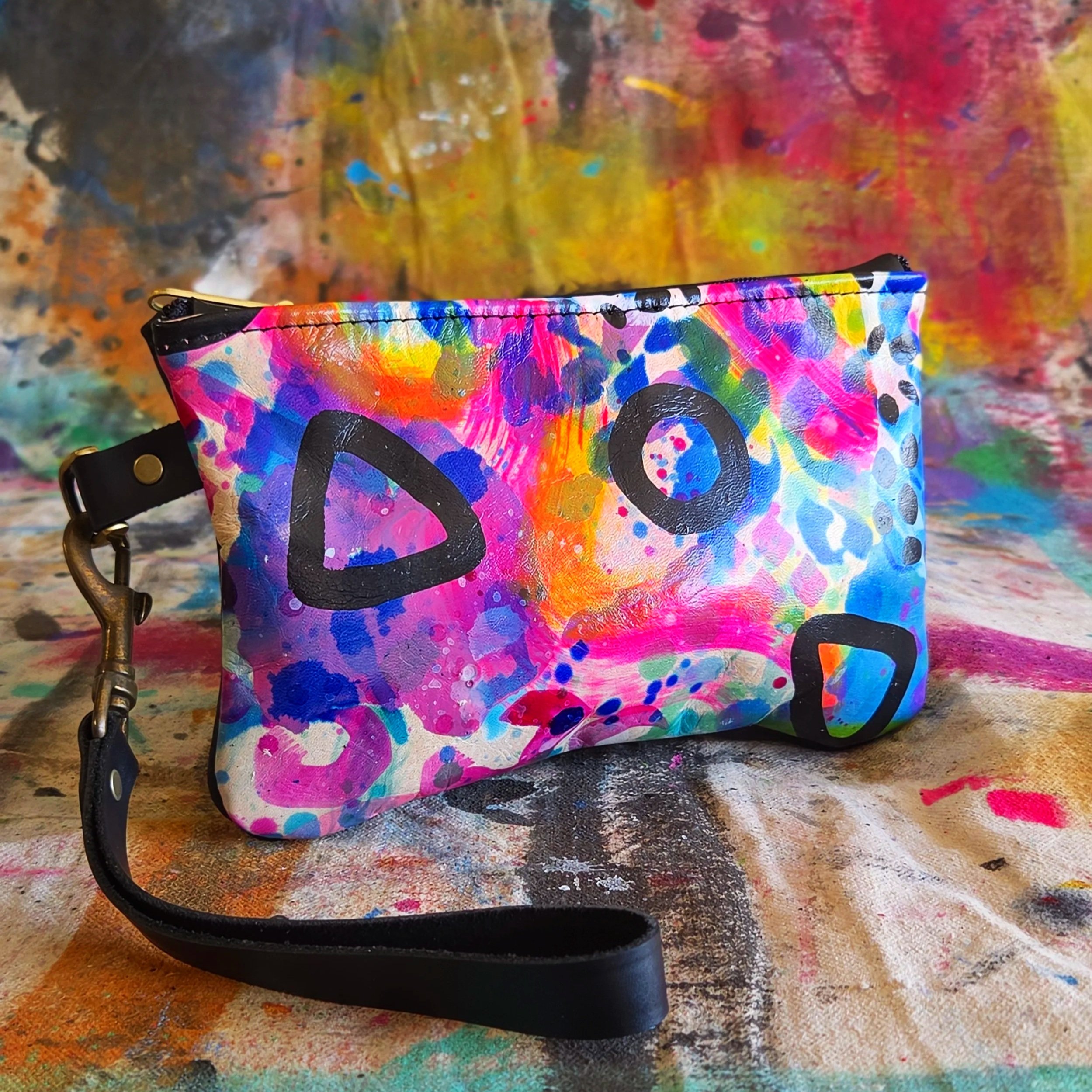 Small Art Wristlet #9