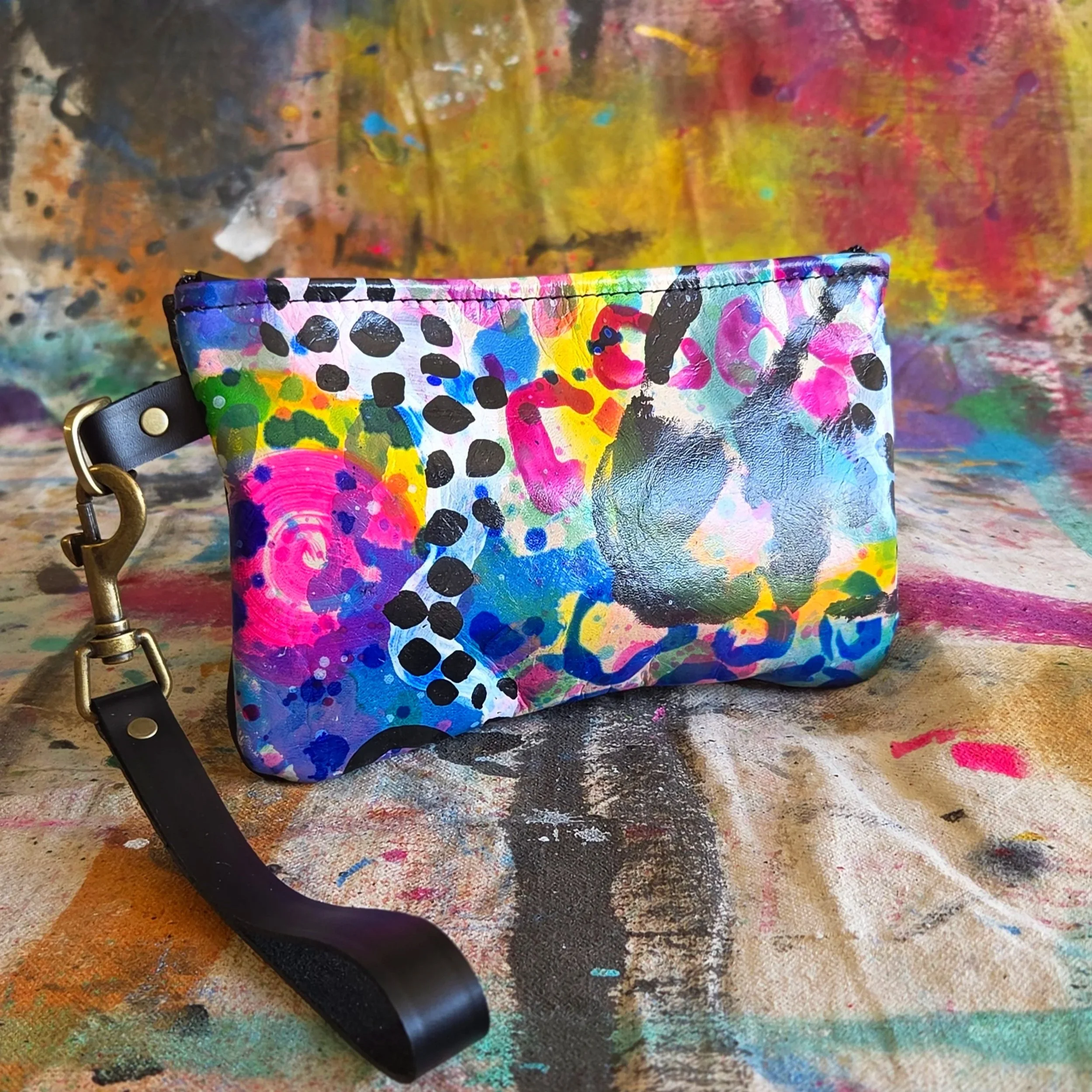 Small Art Wristlet #7