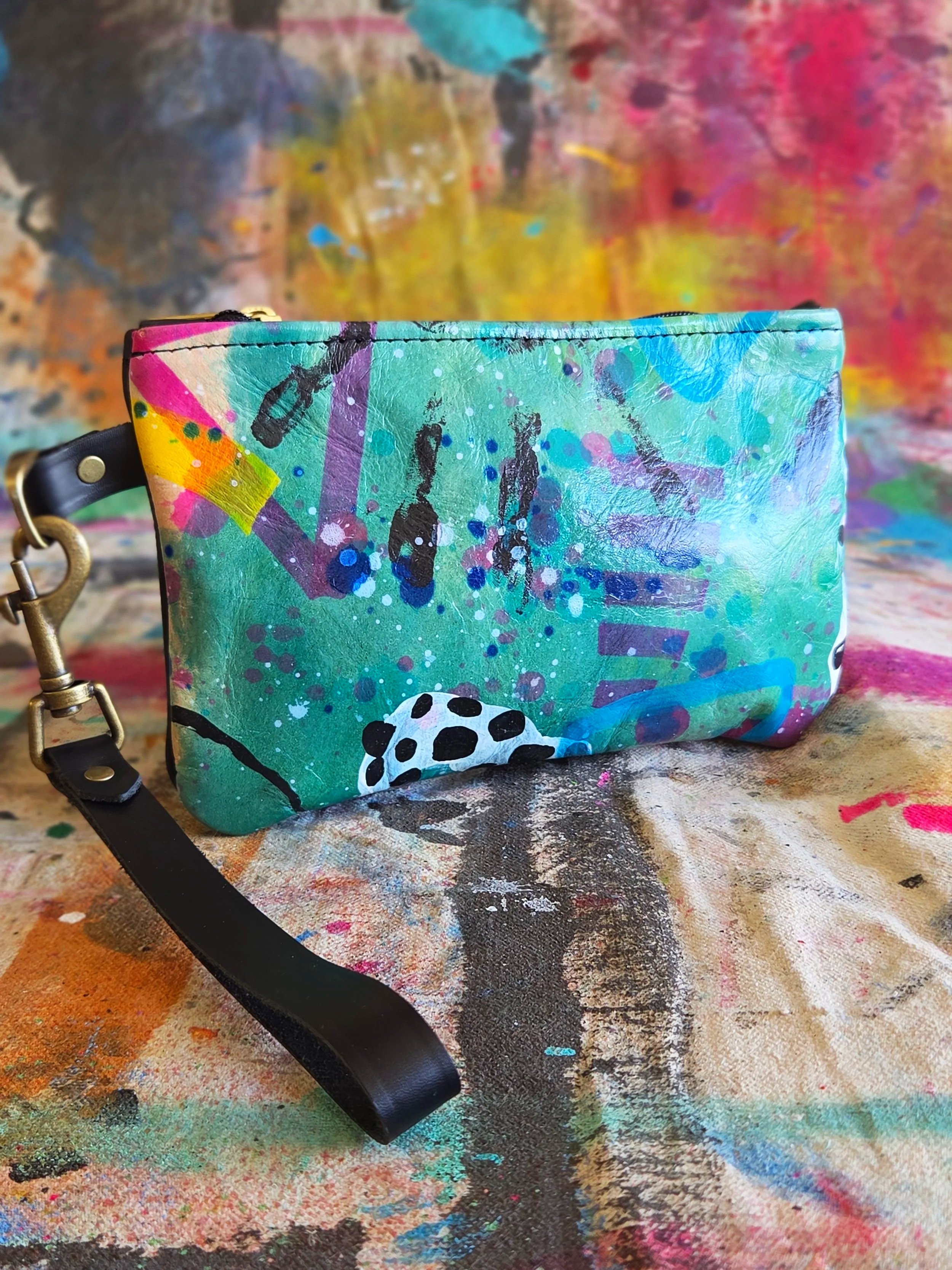 Small Art Wristlet #4