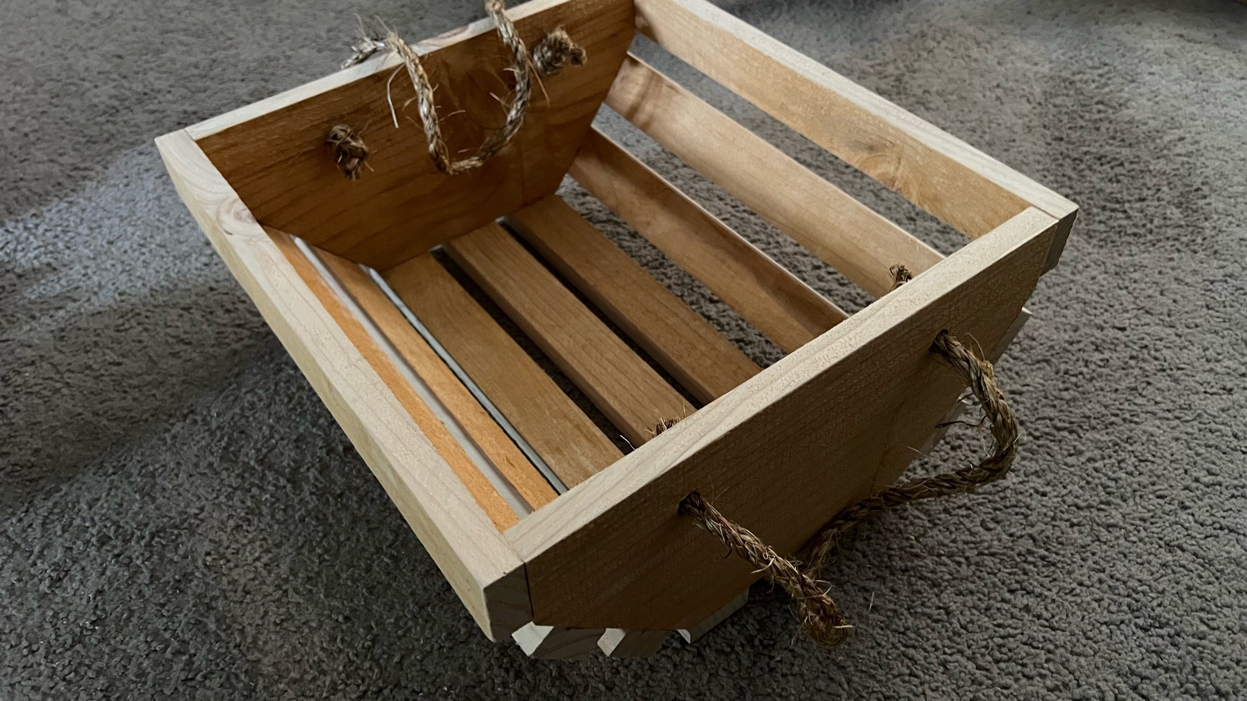 ๐งบ Handcrafted Wooden Basket