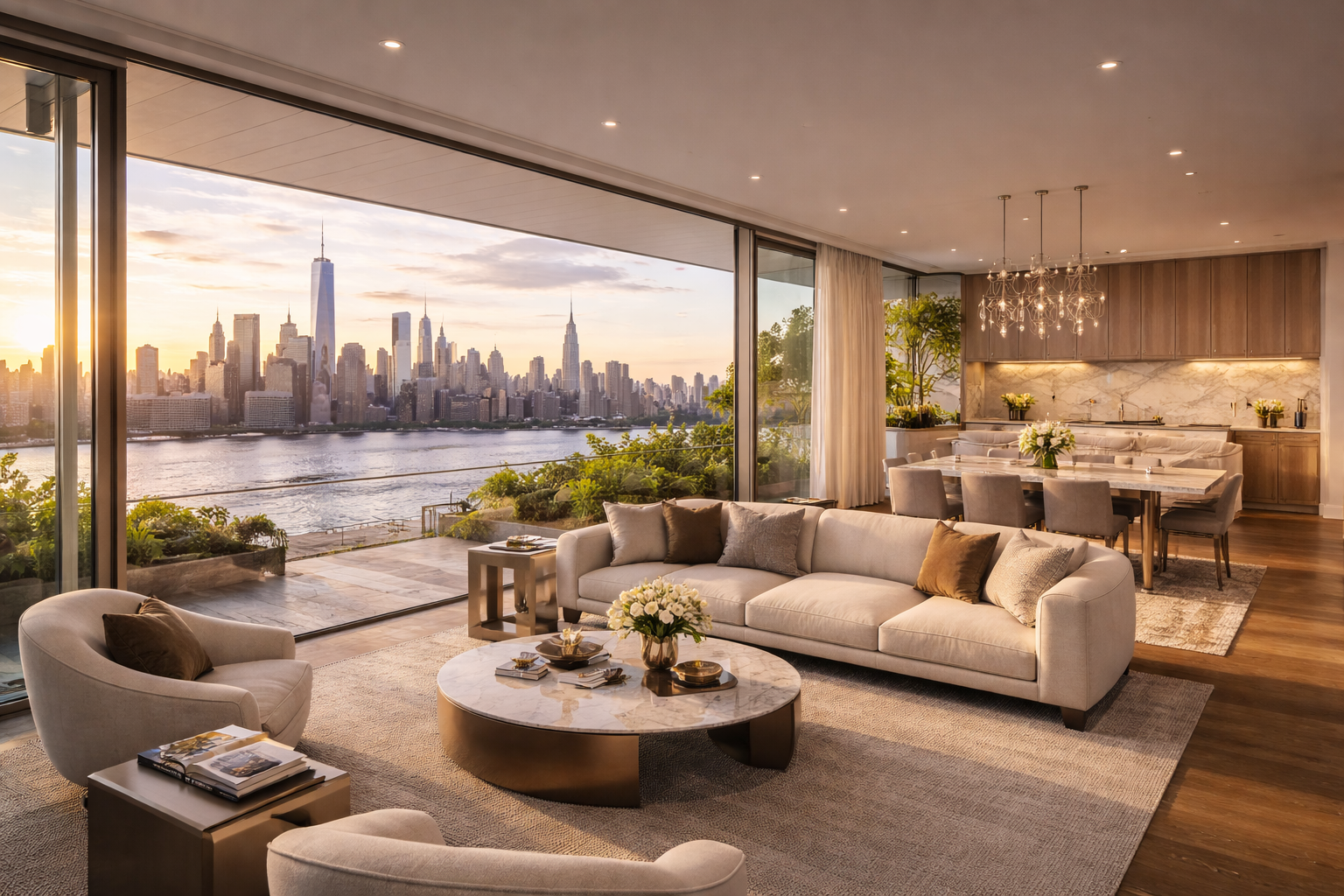 Brooklyn Navy yard living room render