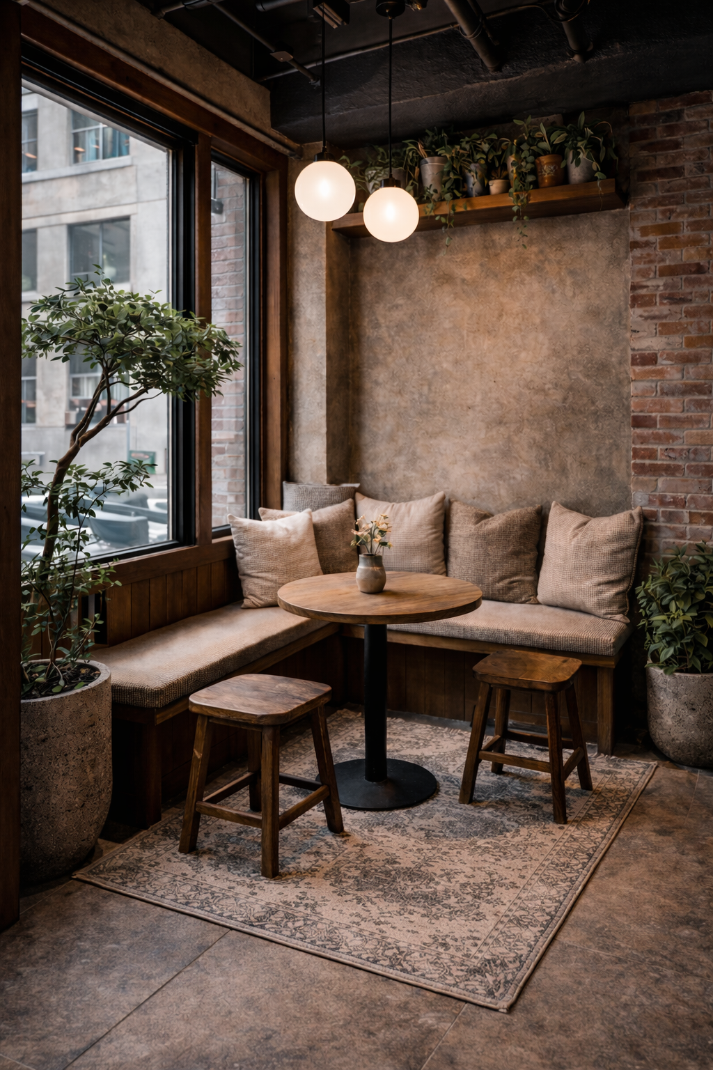 West Village Coffee shop seating area